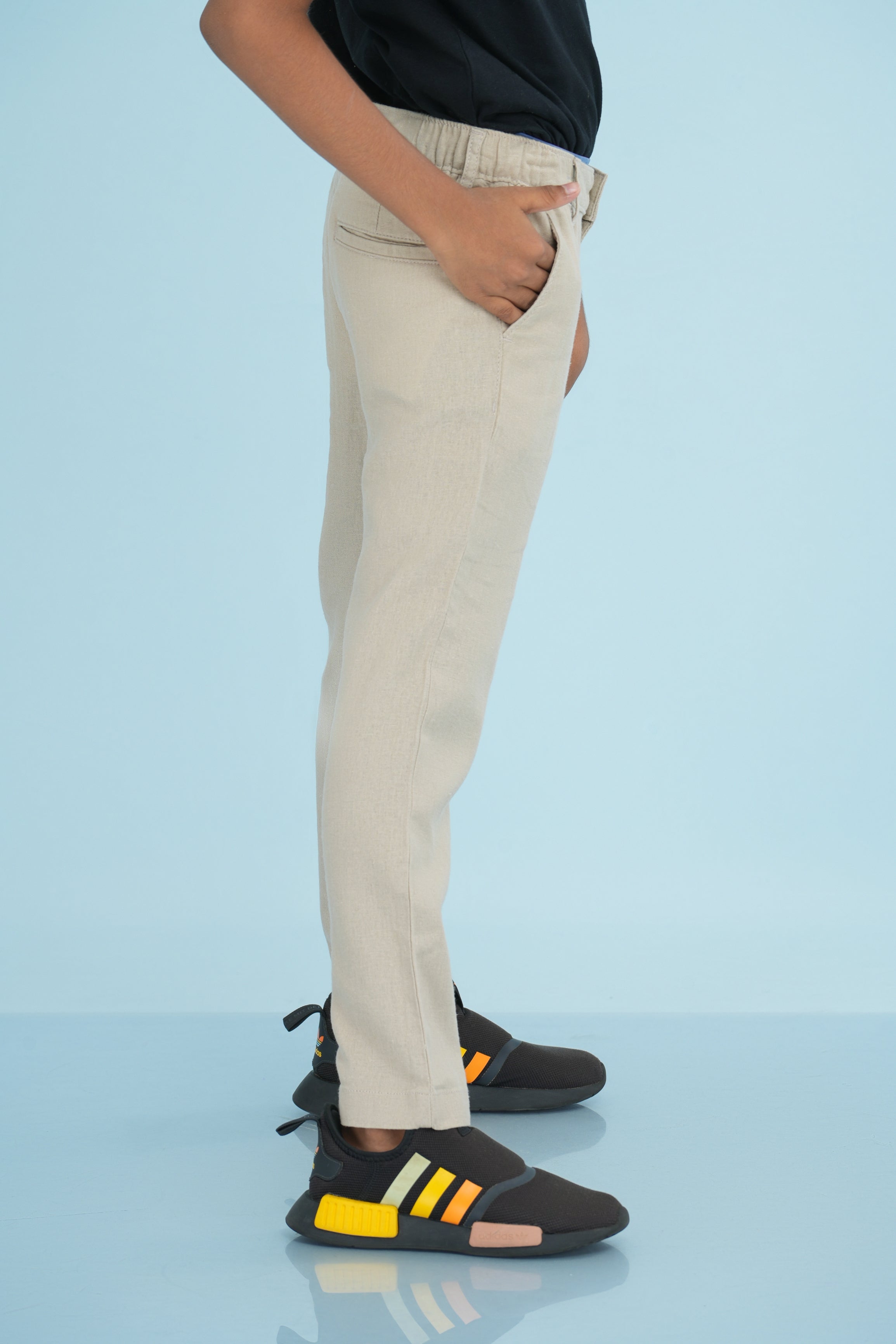 Kids' Linen Rayon Regular Pant – Natural | AnationZ Junior