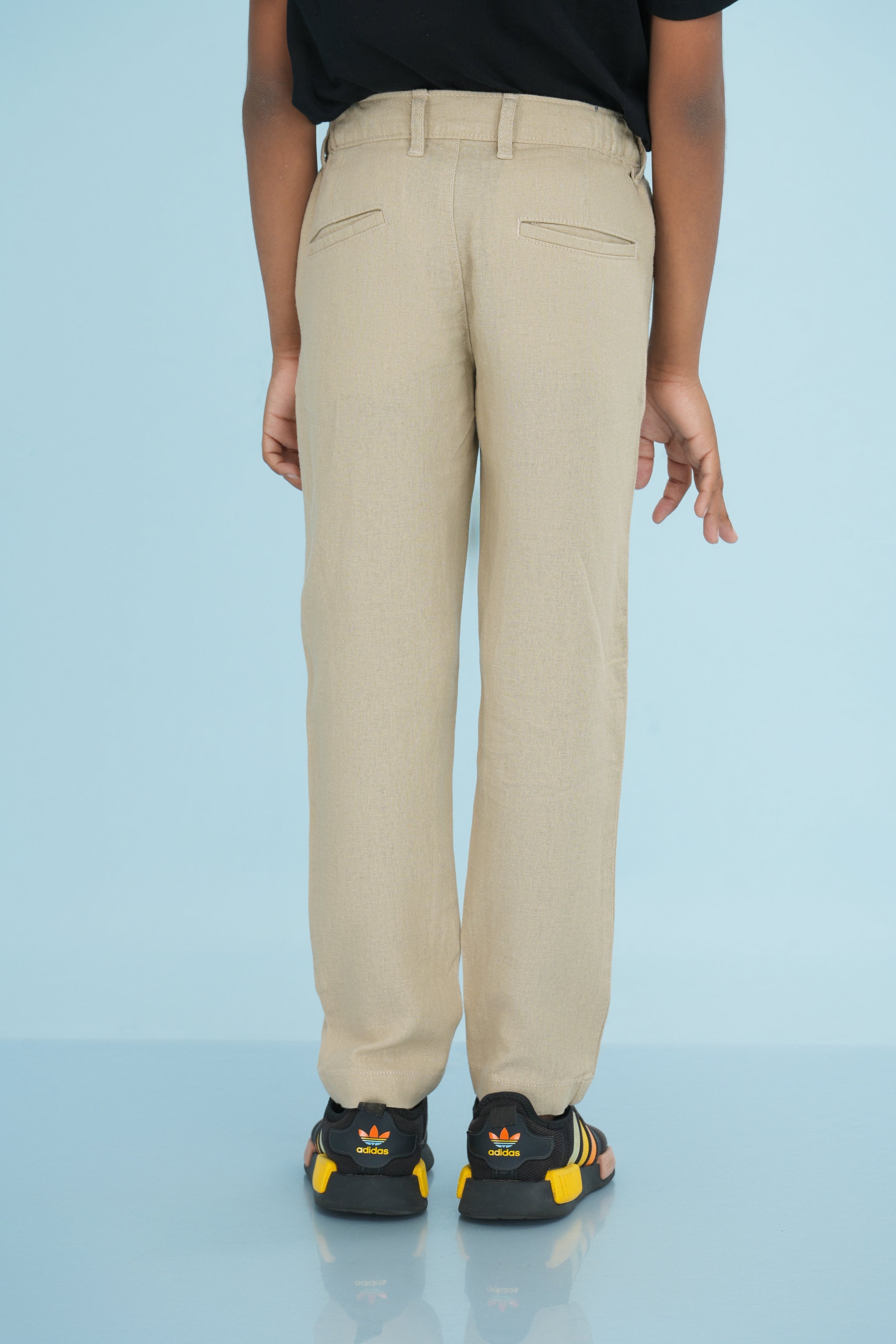 Kids' Linen Rayon Regular Pant – Beige | AnationZ Junior