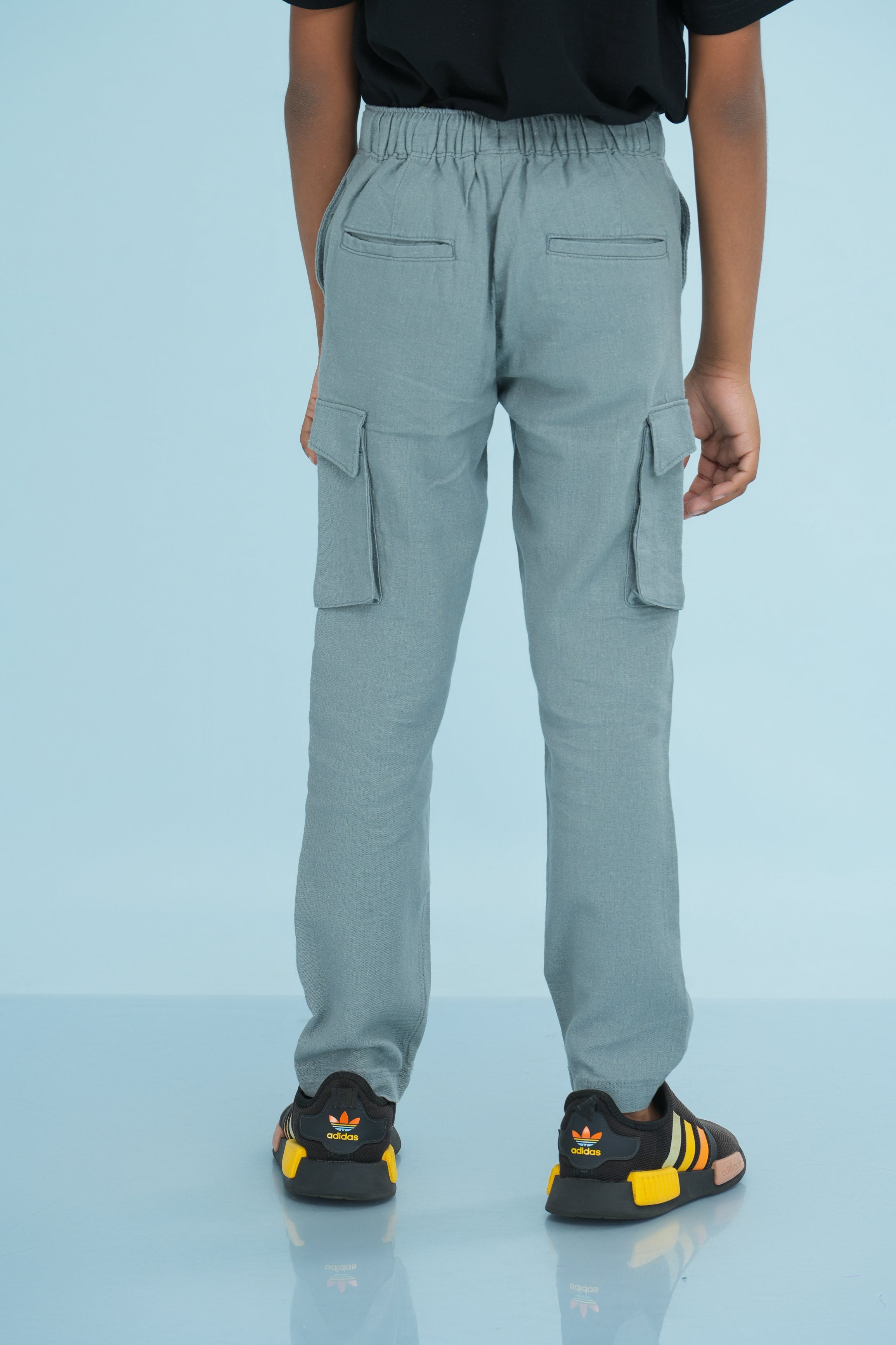 Kids' Linen Rayon Regular Pant – Grey | AnationZ Junior