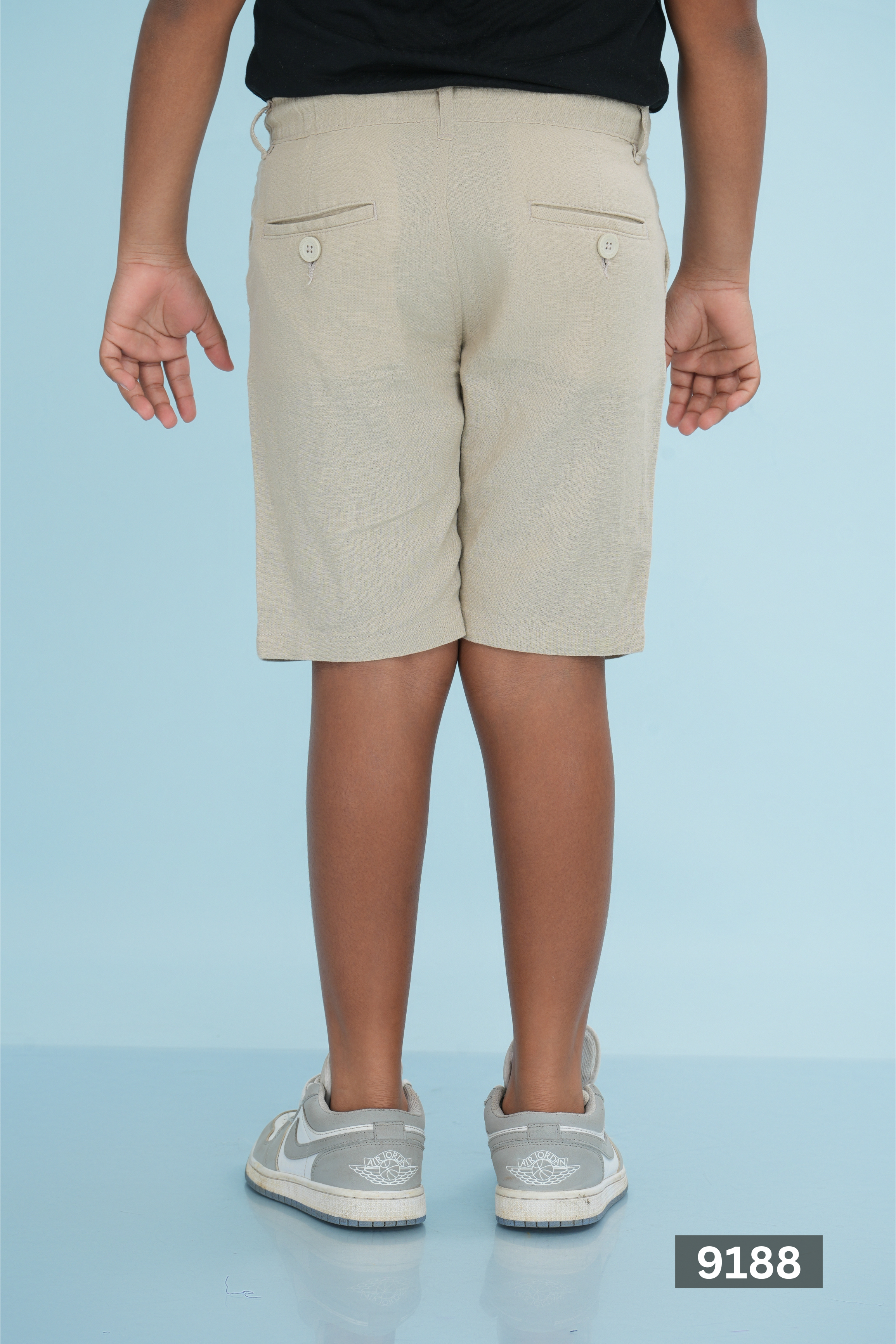 Kids' Linen Rayon Regular Shorts – Natural | AnationZ Junior