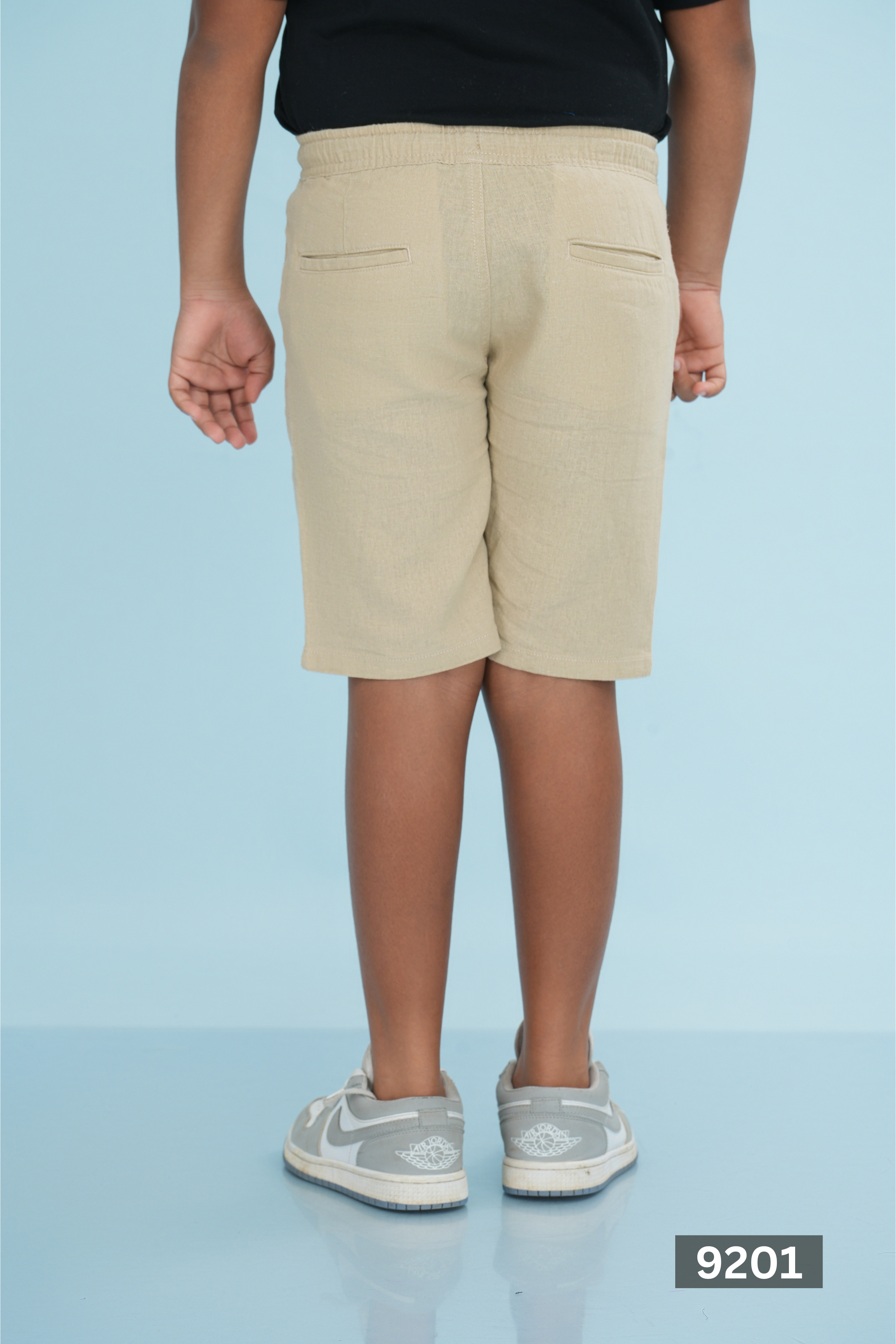 Kids' Linen Rayon Regular Shorts – Beige | AnationZ Junior