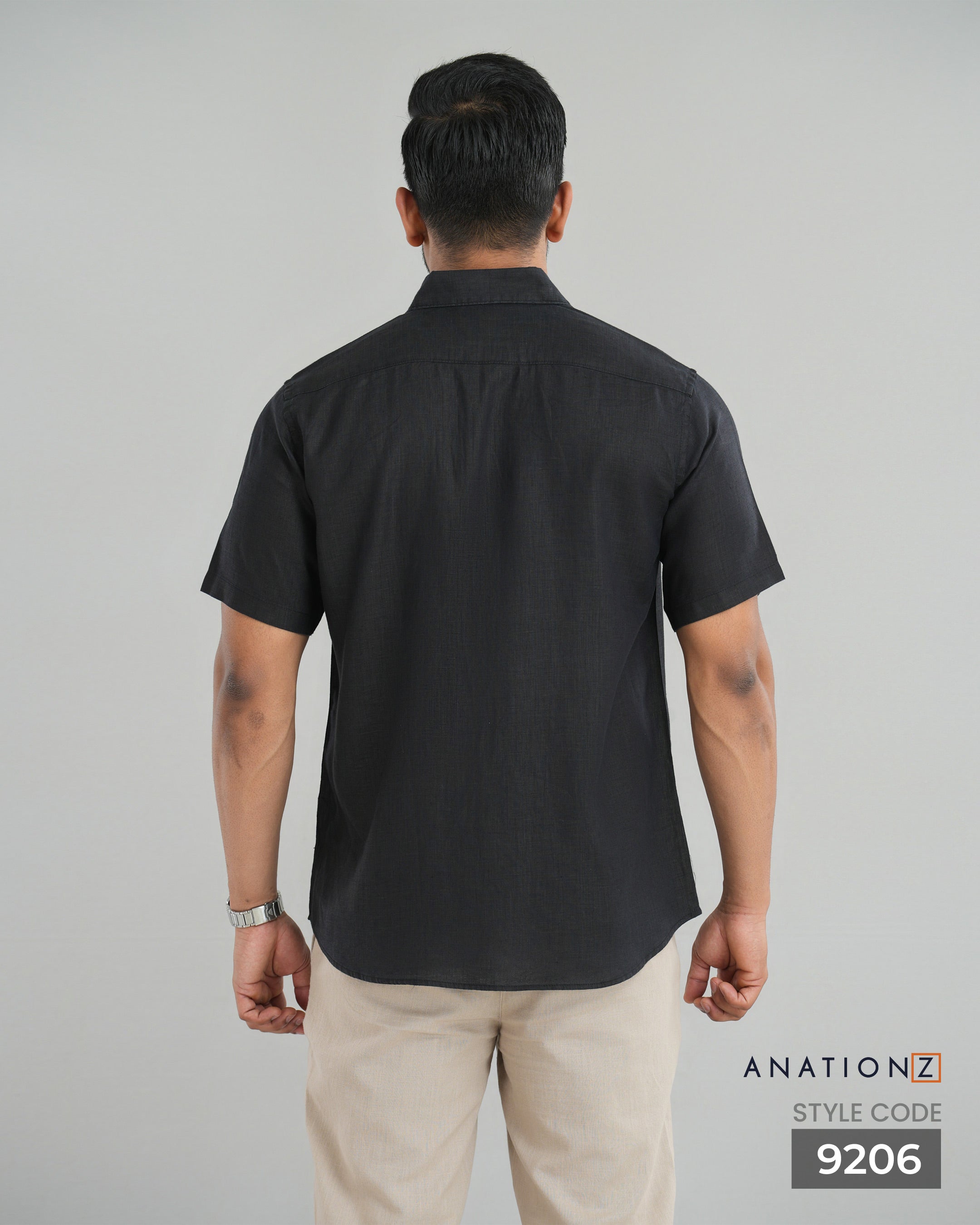 Premium Hemp Short Sleeve Shirt - Black