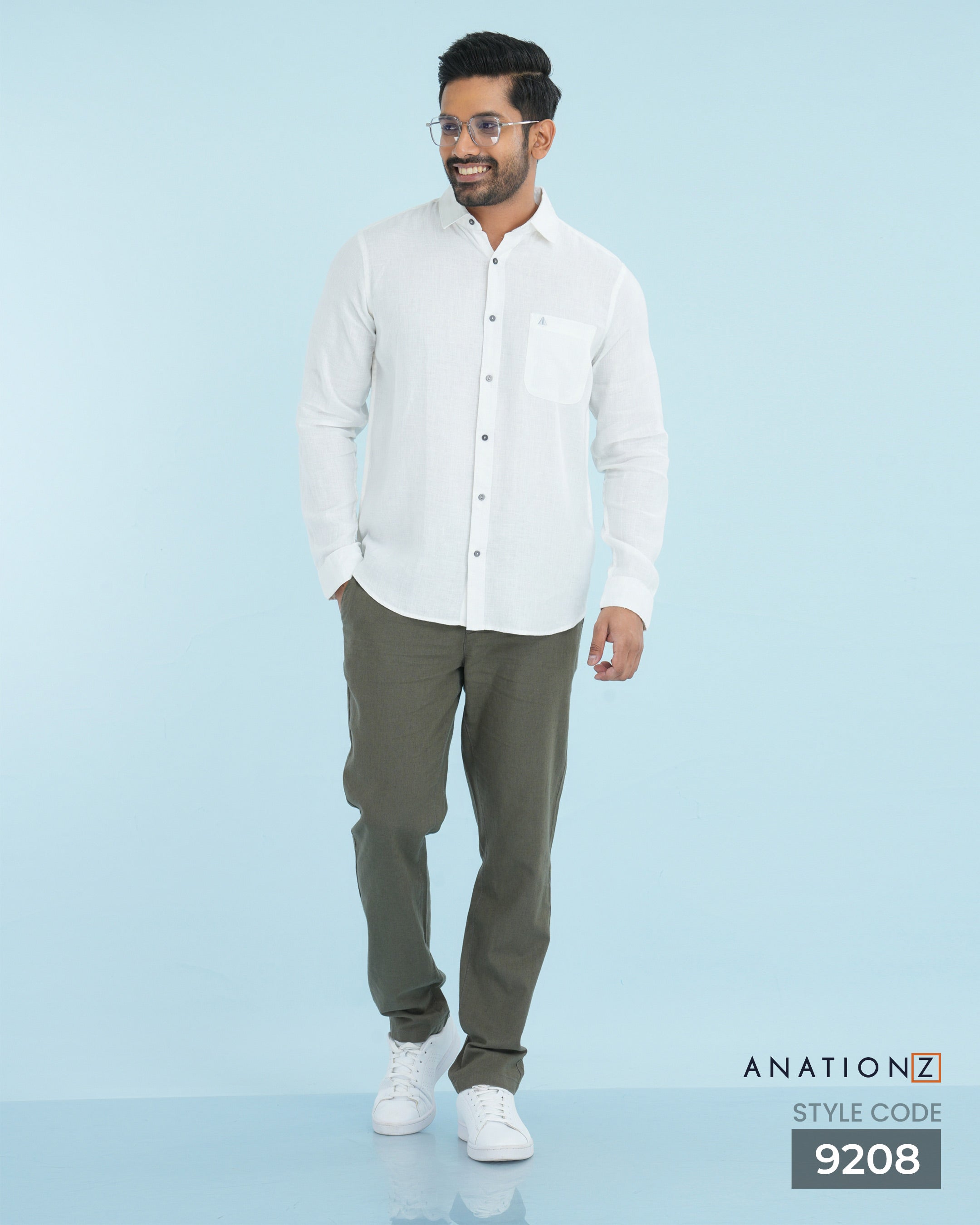 AnationZ Reserve Hemp Long Sleeve Shirt - Alpine White Sri Lanka