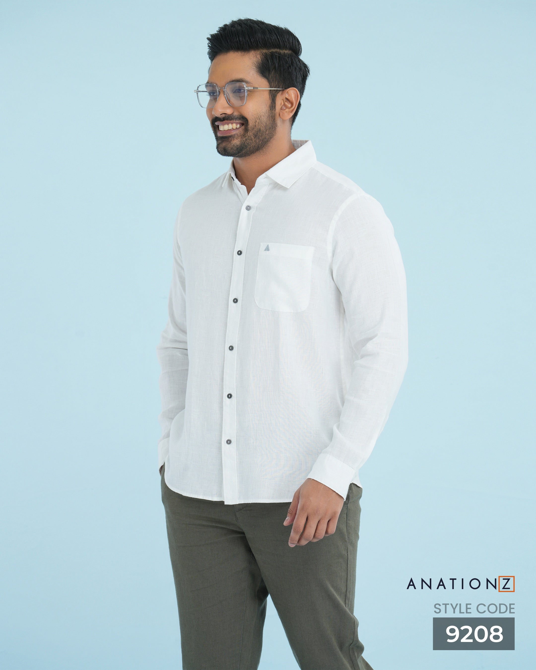 AnationZ Reserve Hemp Long Sleeve Shirt - Alpine White Sri Lanka