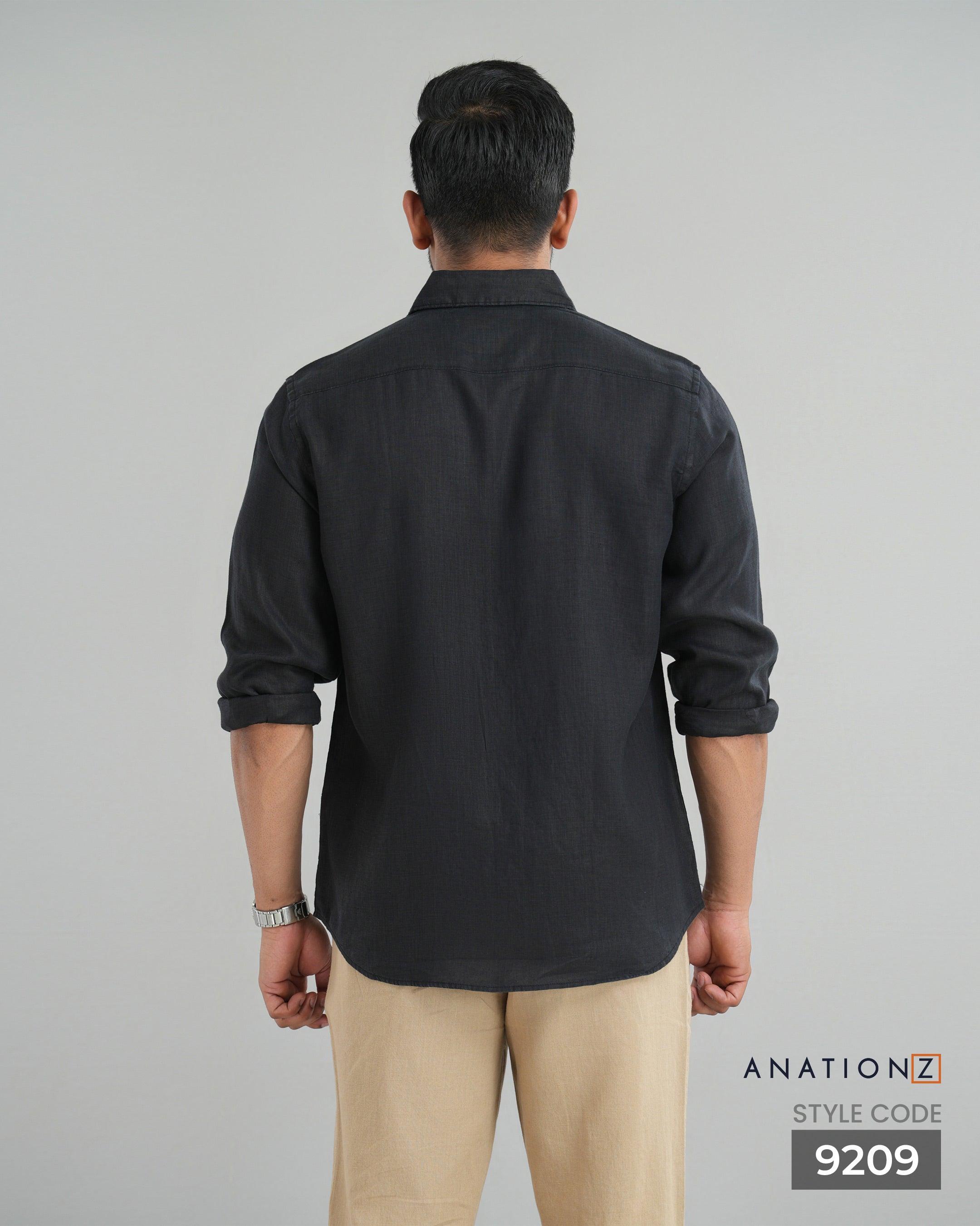 Premium Hemp Long Sleeve Shirt - Black