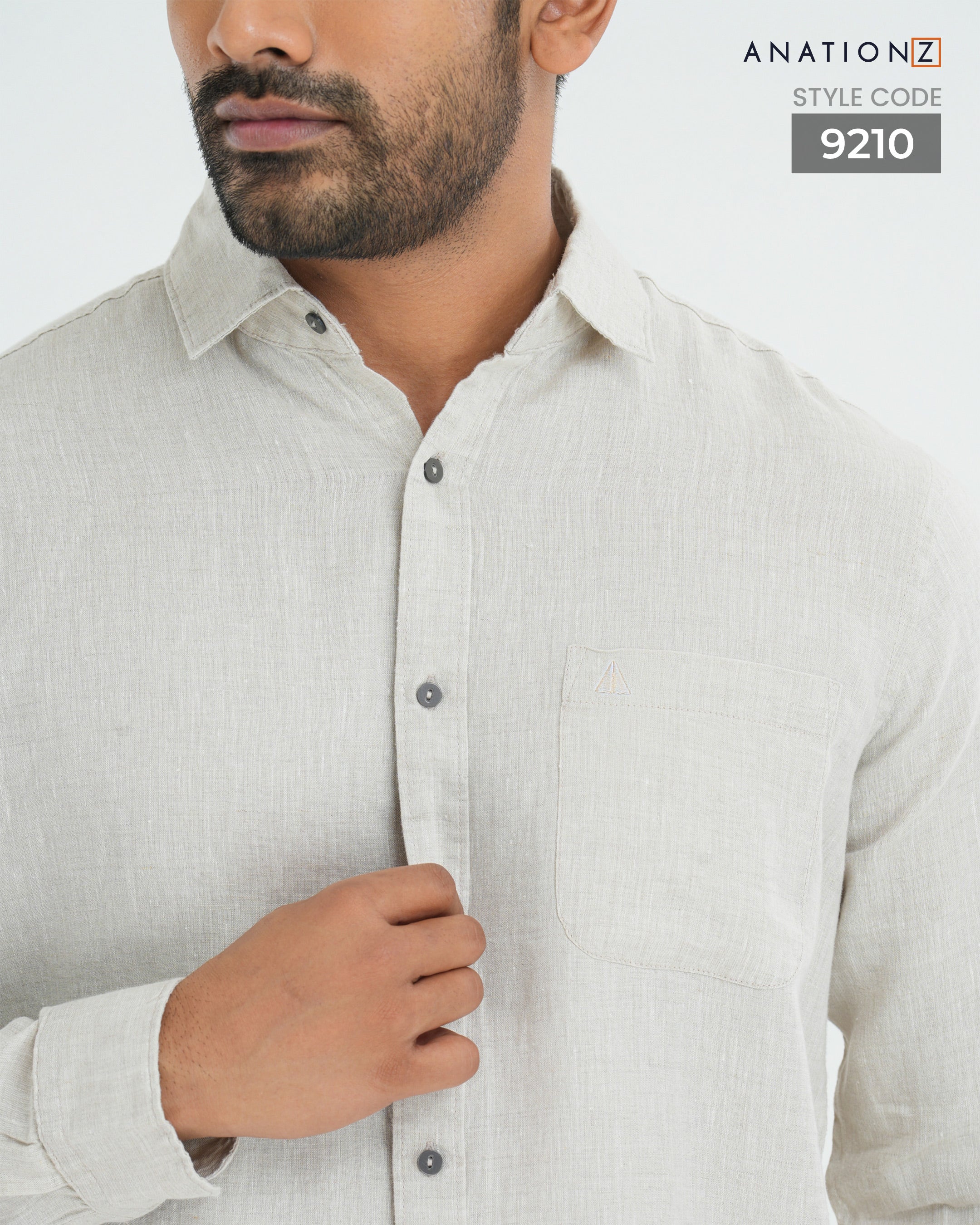 Premium Hemp Long Sleeve Shirt - Natural