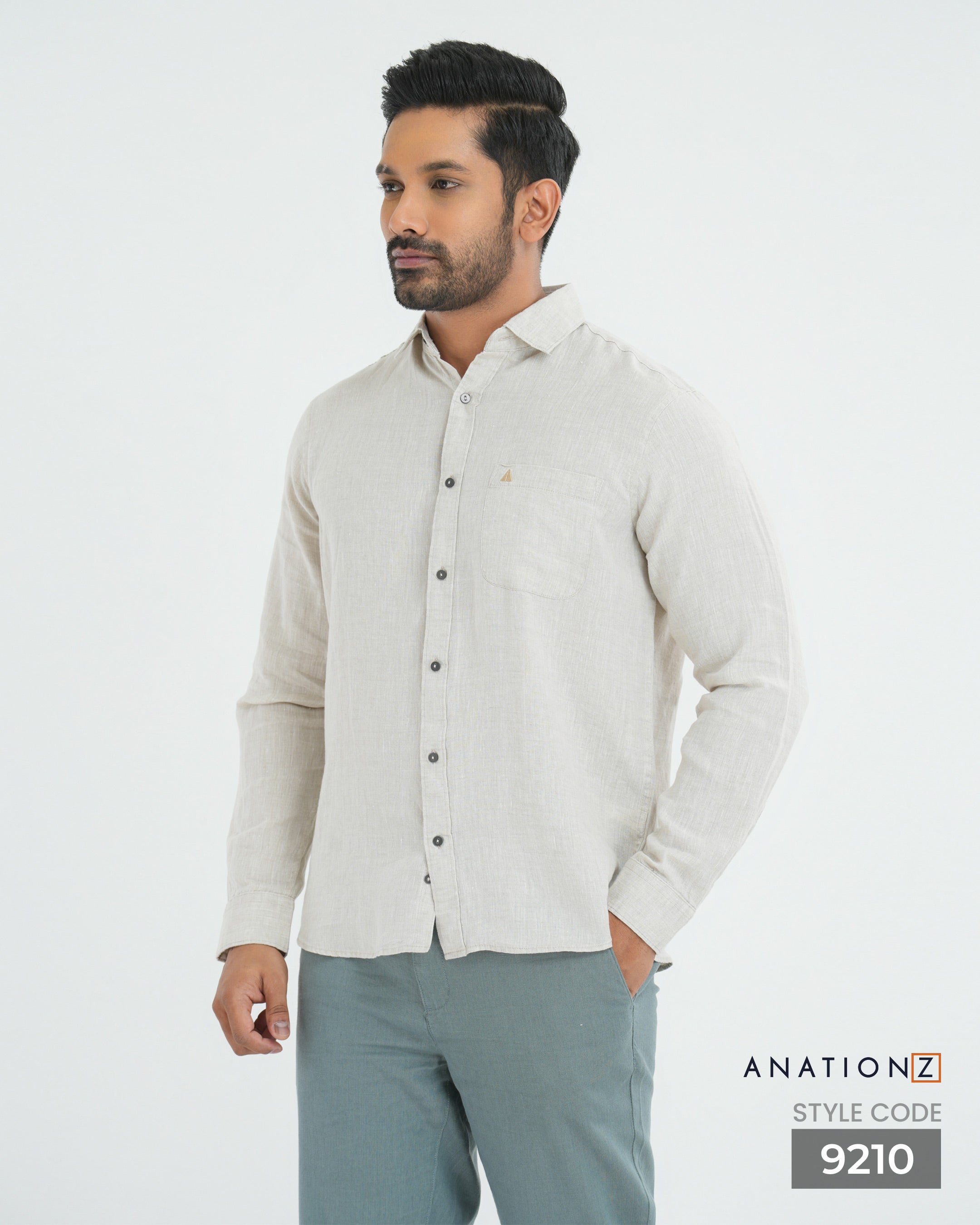 Premium Hemp Long Sleeve Shirt - Natural