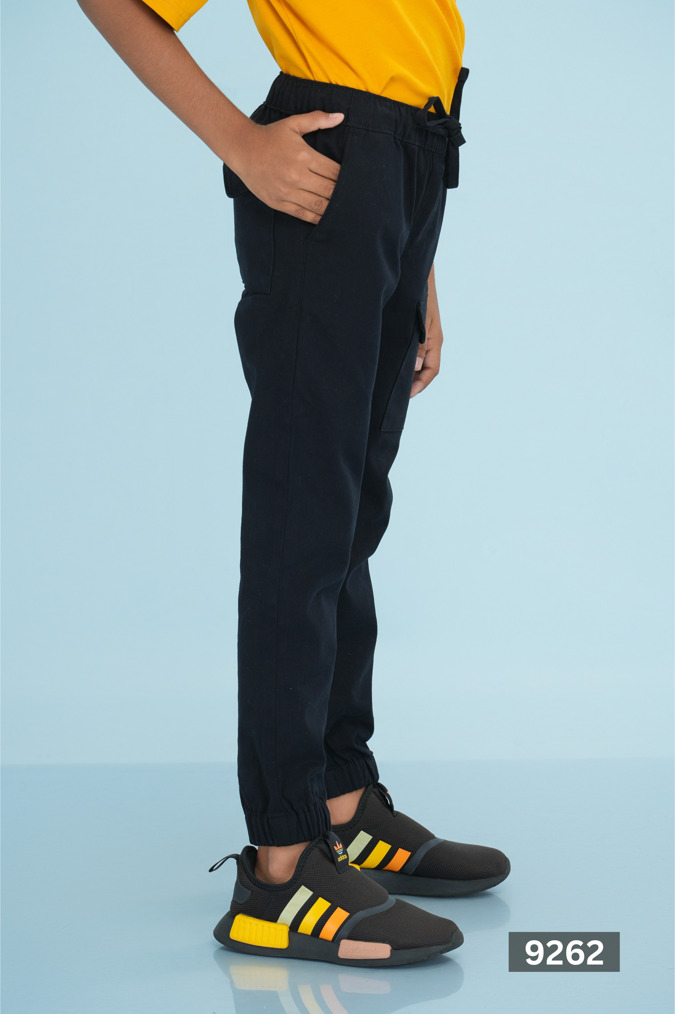Kids' Twill Essential Jogger Pant – Black | AnationZ Junior