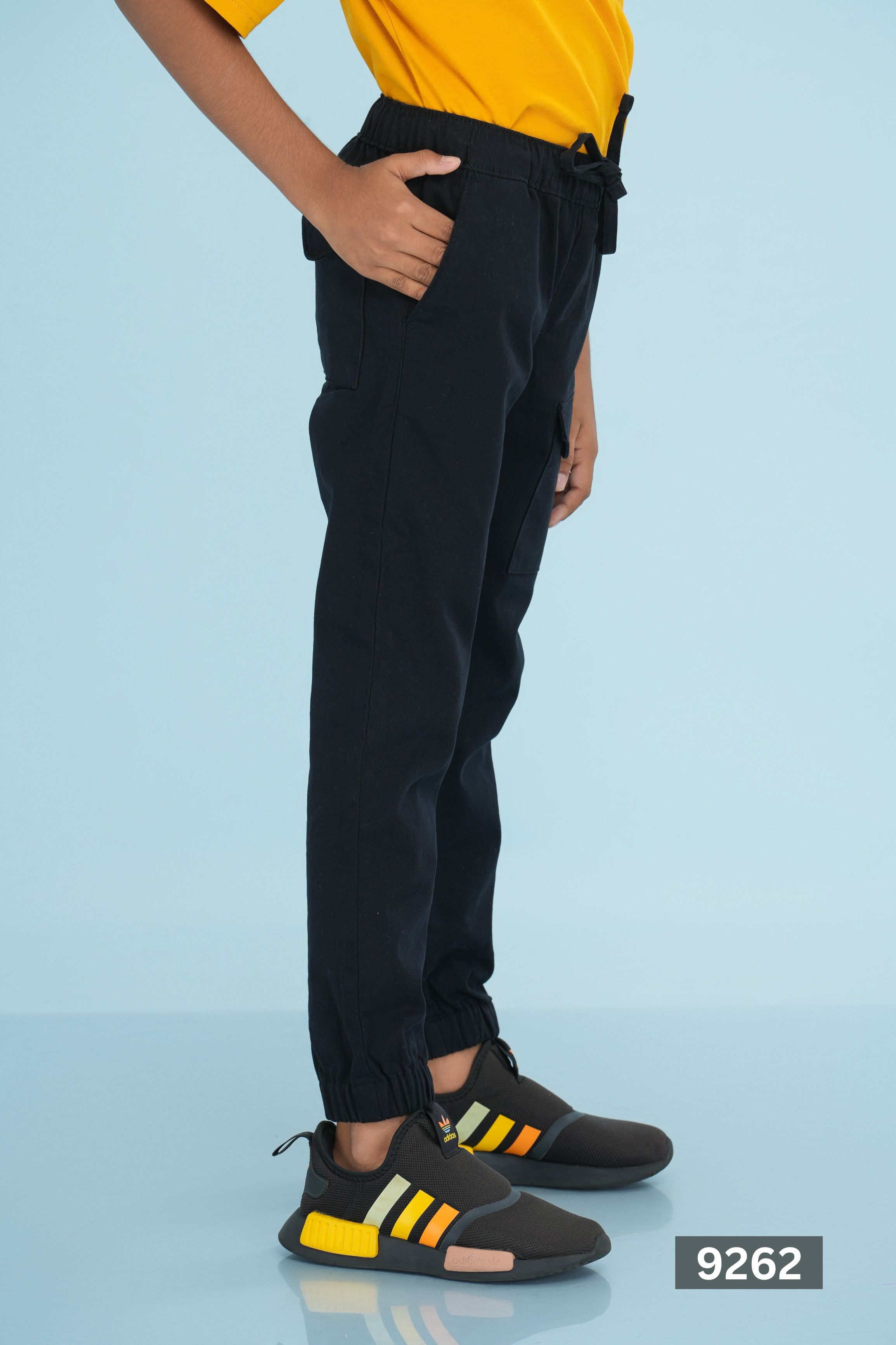 Kids' Twill Essential Jogger Pant – Black | AnationZ Junior