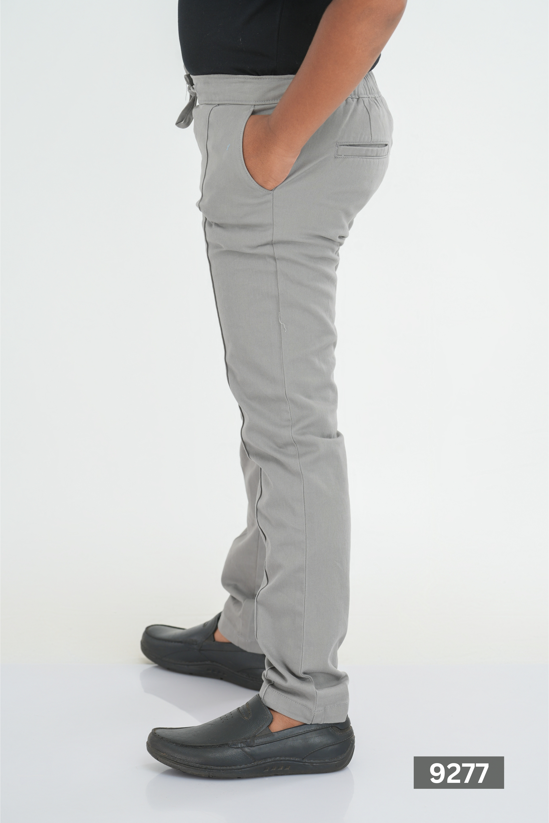 Kids' Regular Linen Cotton Pant – Grey | AnationZ Junior