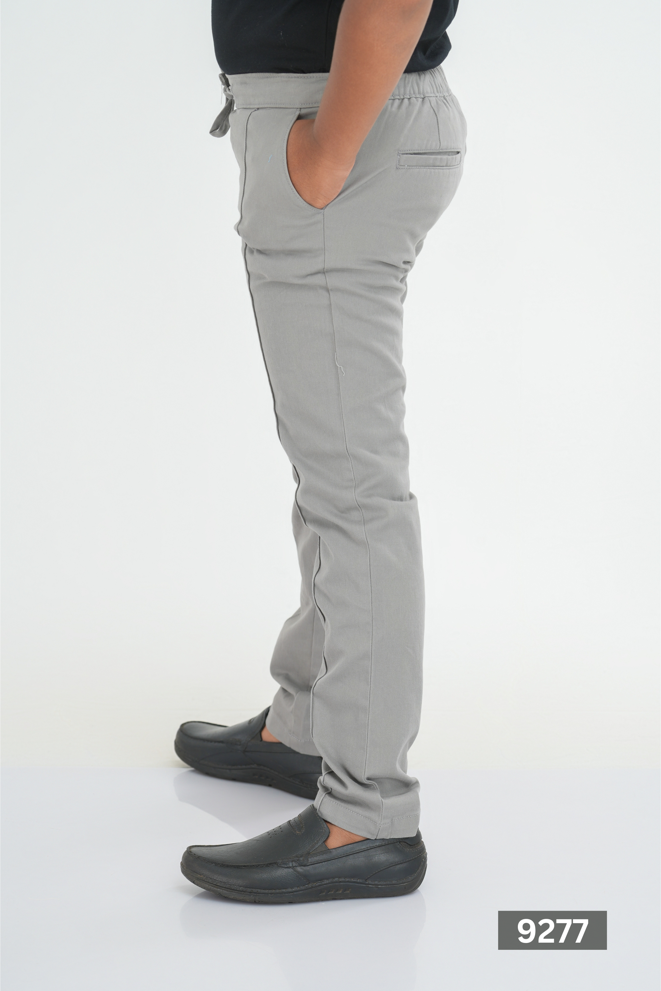 Kids' Regular Linen Cotton Pant – Grey | AnationZ Junior