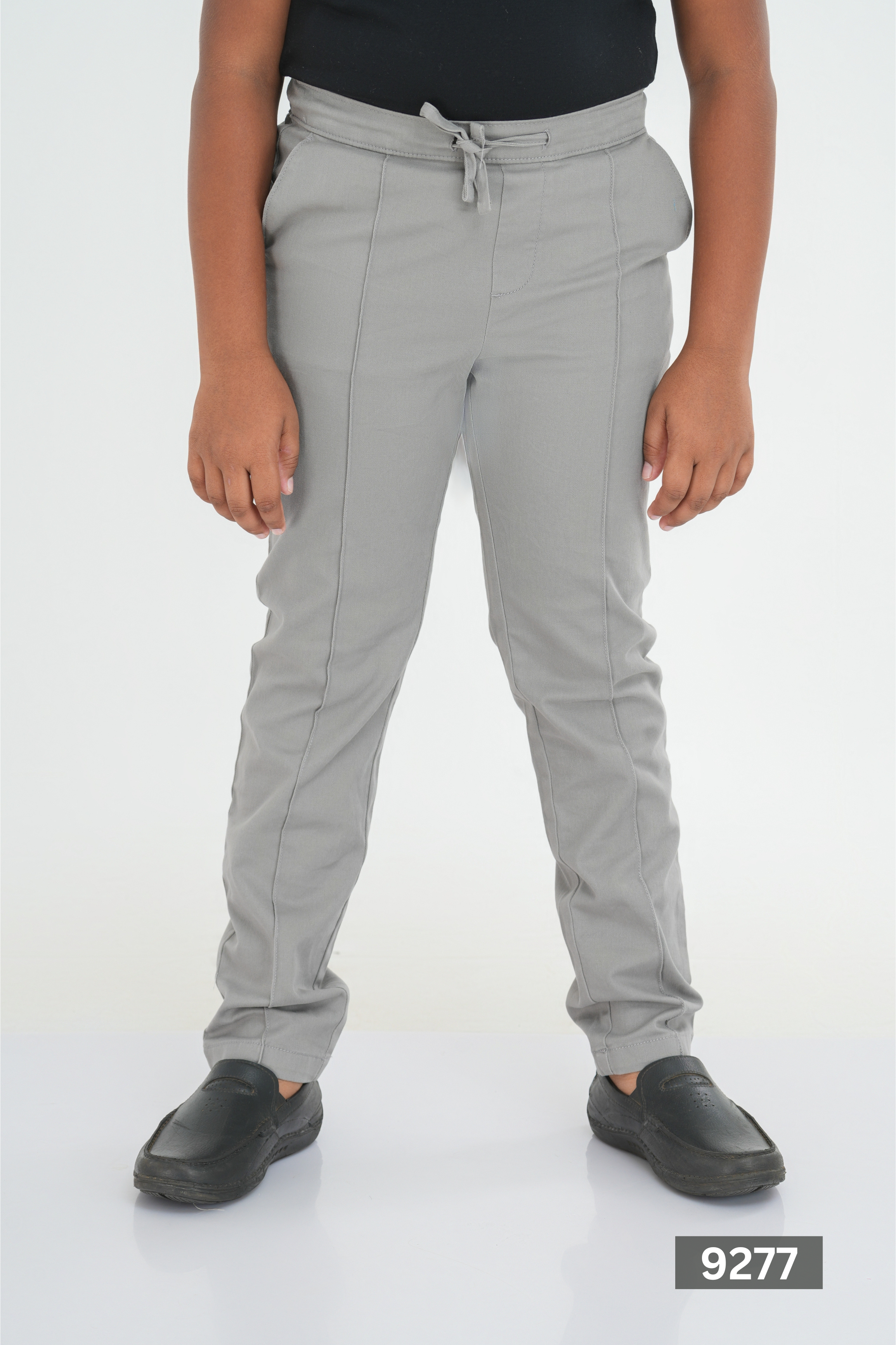 Kids' Regular Linen Cotton Pant – Grey | AnationZ Junior