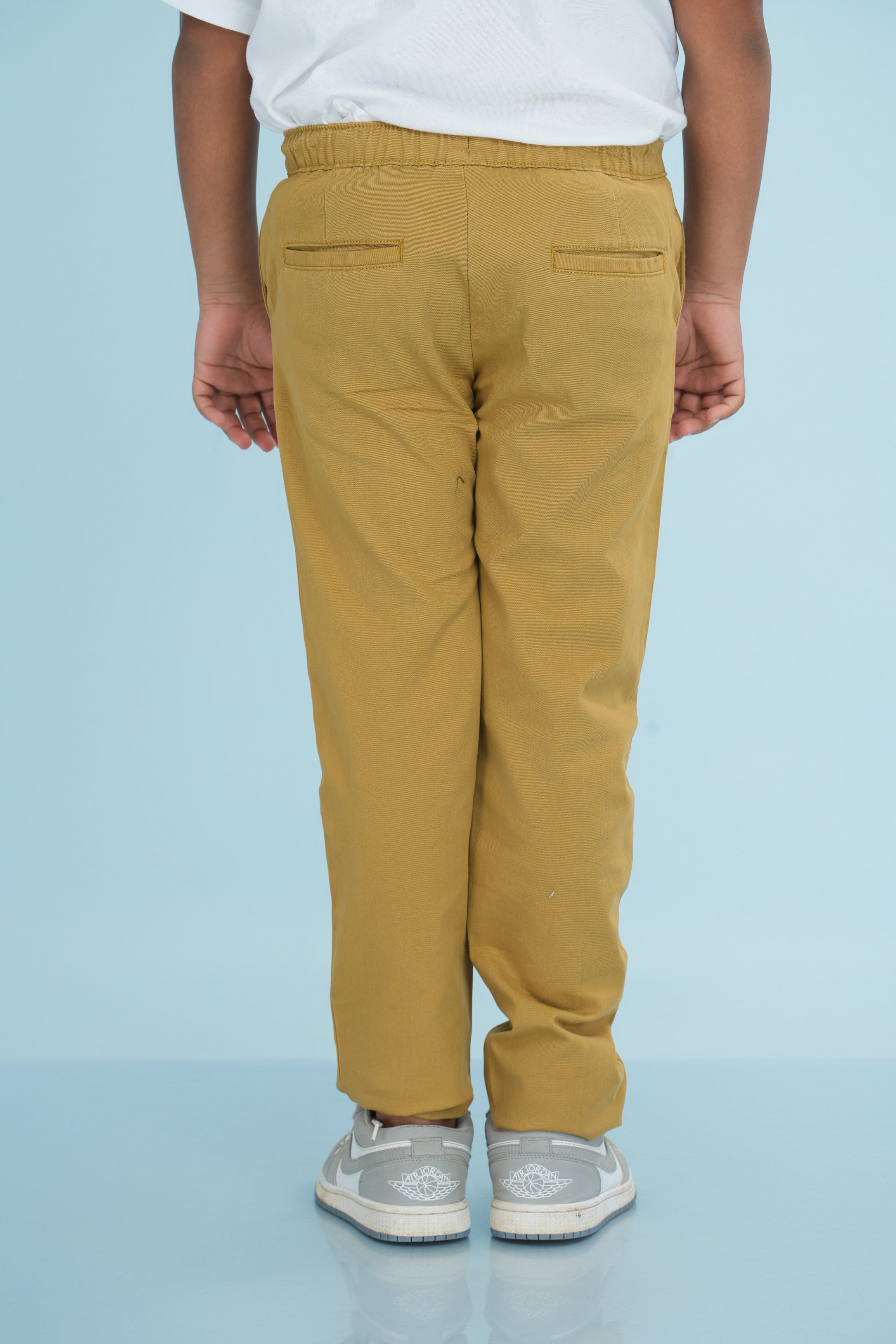 Kids' Twill Essential Regular Pant – Khaki | AnationZ Junior