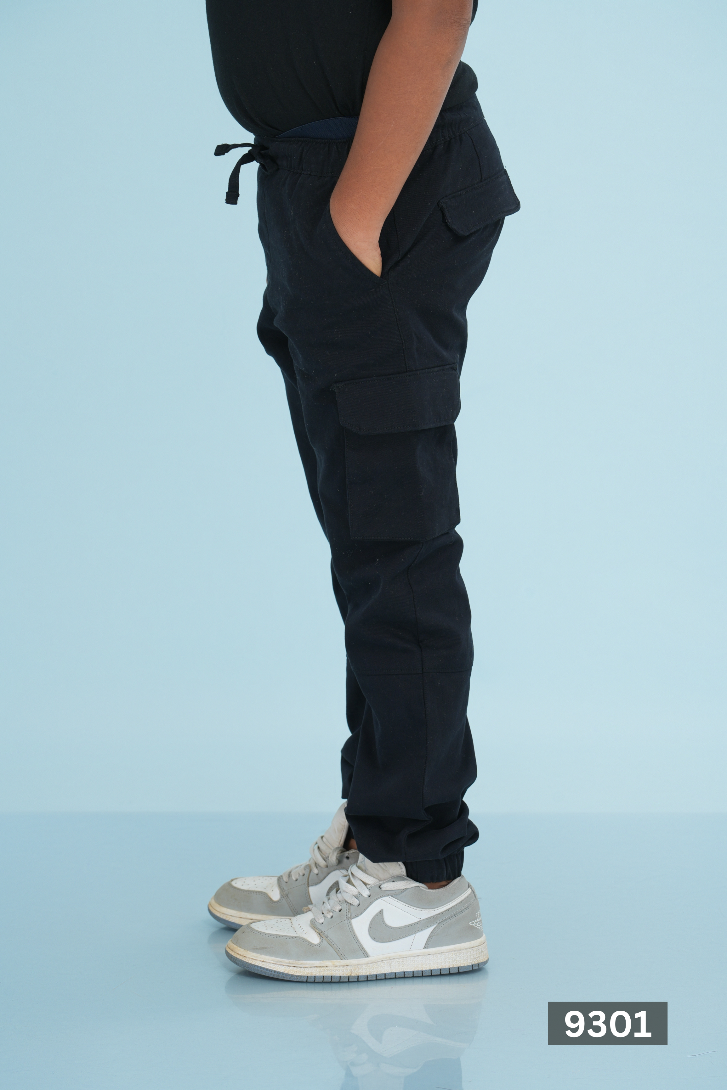 JUNIOR CARGO TWILL ESSENTIAL PANT - BLACK