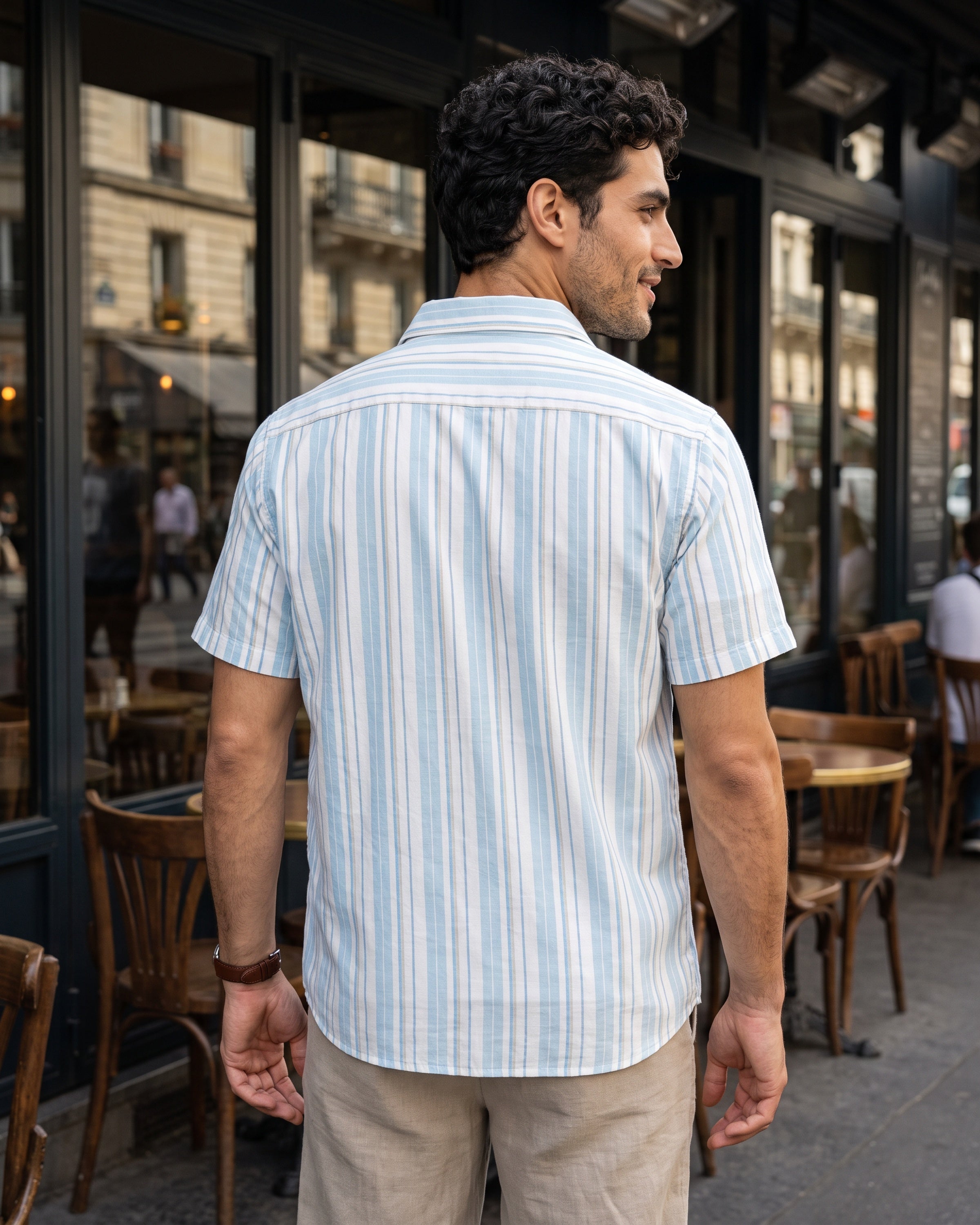 AnationZ Heritage Linen Button-Down Shirt - Open Sky Sri Lanka