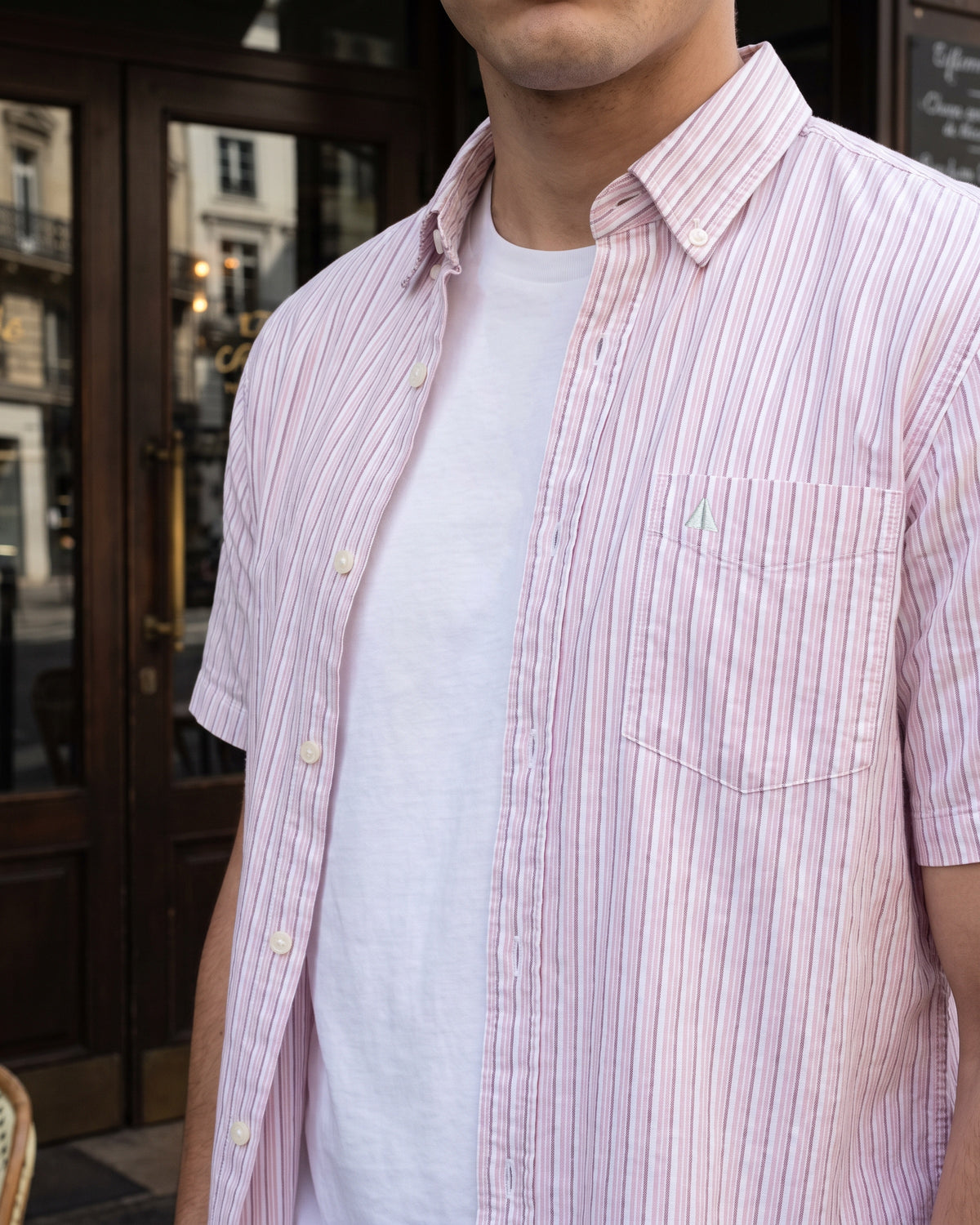 AnationZ Heritage Linen Button-Down Shirt - Rose Dusk Sri Lanka