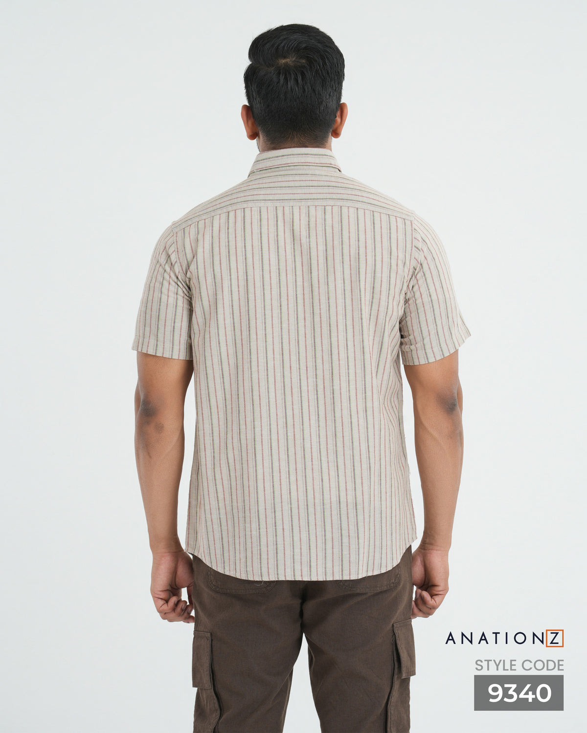 AnationZ Heritage Linen Button-Down Shirt - Warm Sand Sri Lanka