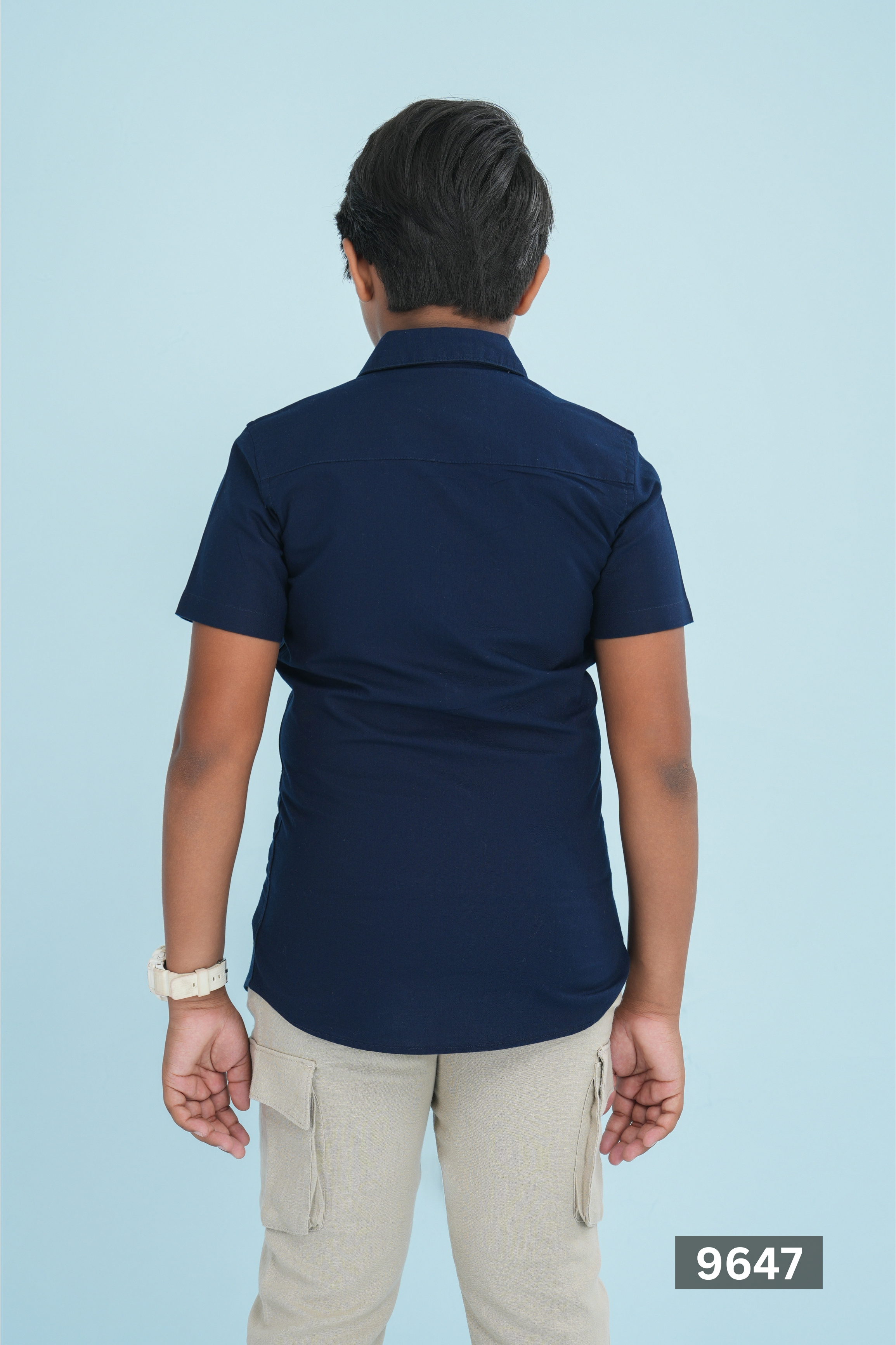 Kids' Oxford Cotton Shirt – Navy | AnationZ Junior