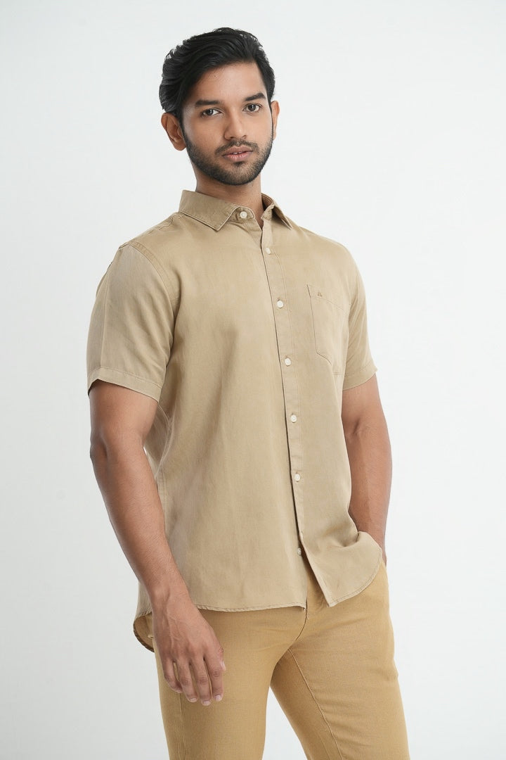 Tencel Hemp Shirt - Beige