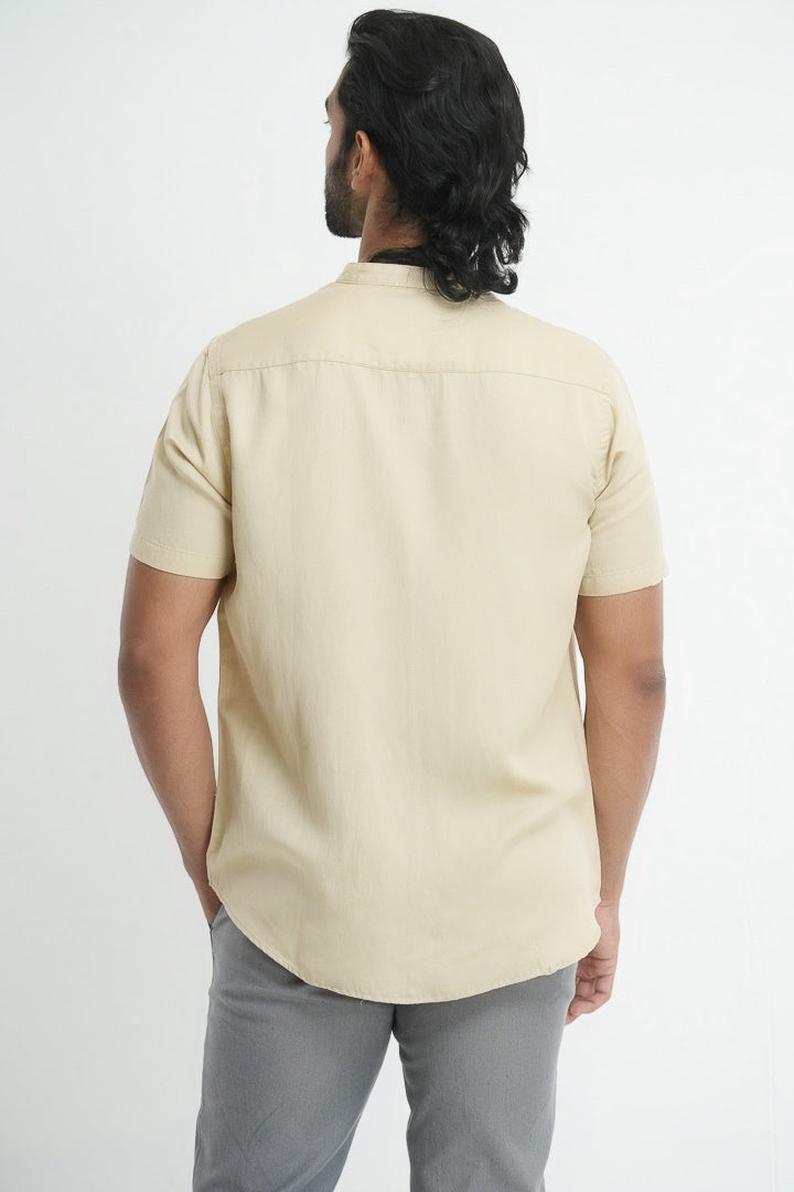 Tencel Hemp Shirt - Light brown