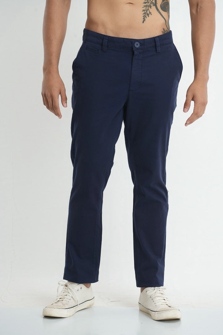 ESSENTIAL CHINOS SLIM FIT PANT - NAVY