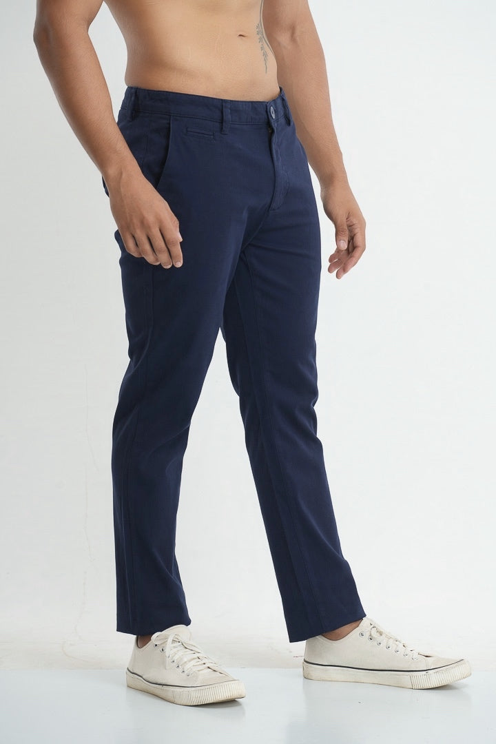 ESSENTIAL CHINOS SLIM FIT PANT - NAVY