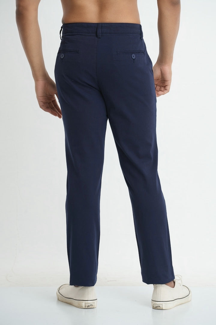 ESSENTIAL CHINOS SLIM FIT PANT - NAVY