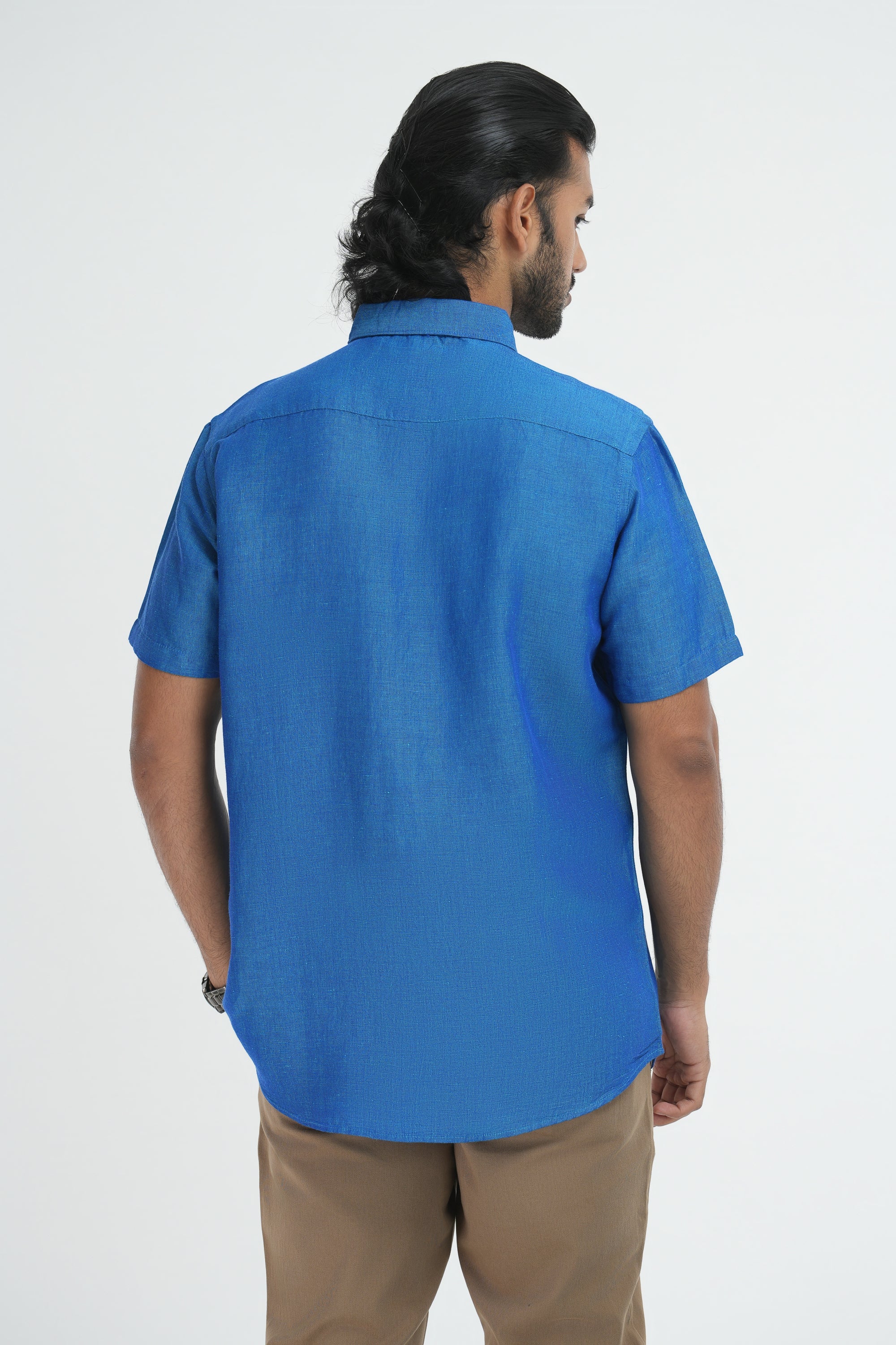 Linen Cotton Chambray - Blue