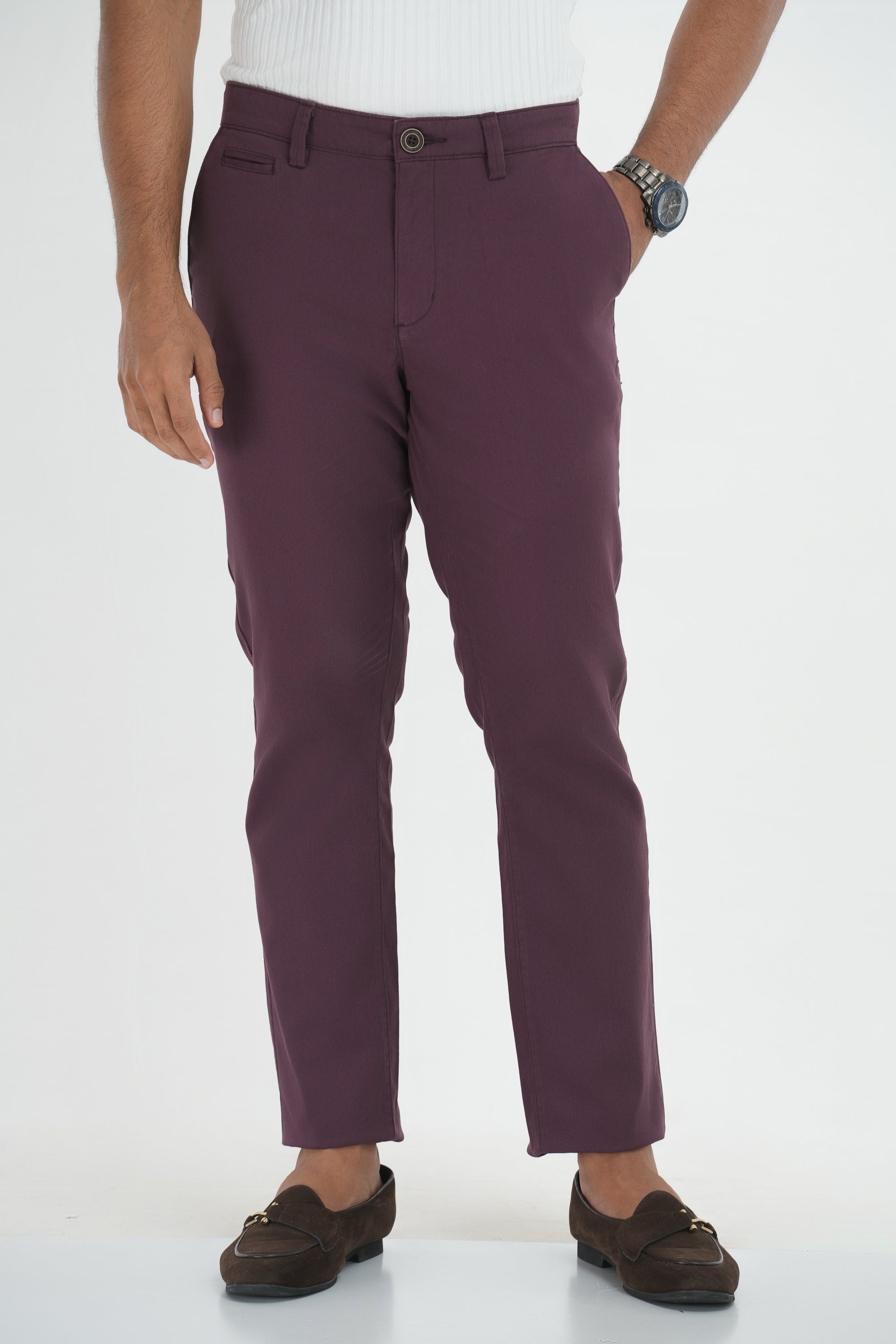 Essential Chinos - Slim Fit - Maroon