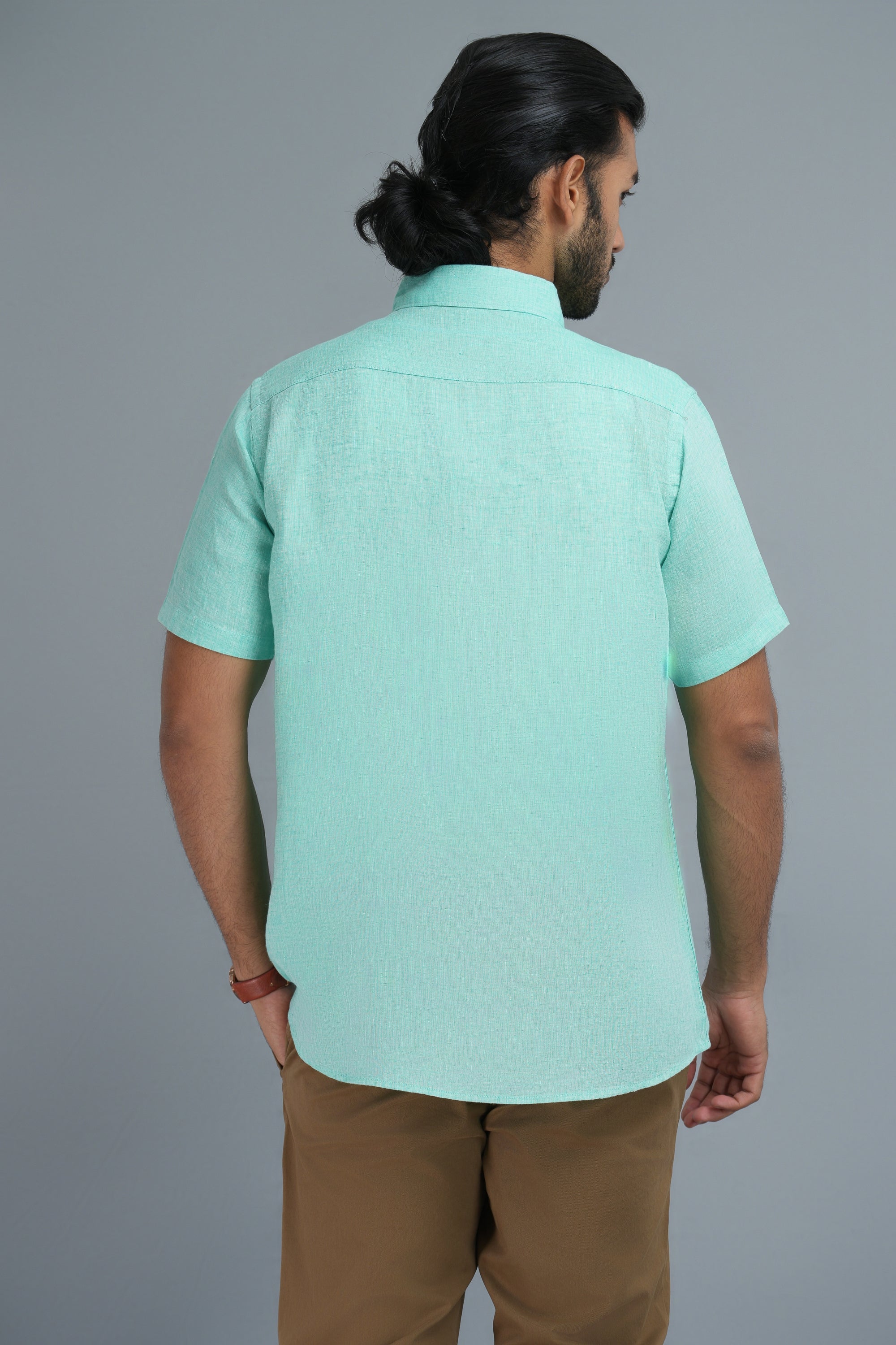 Bamboo Linen Chambray - Jade