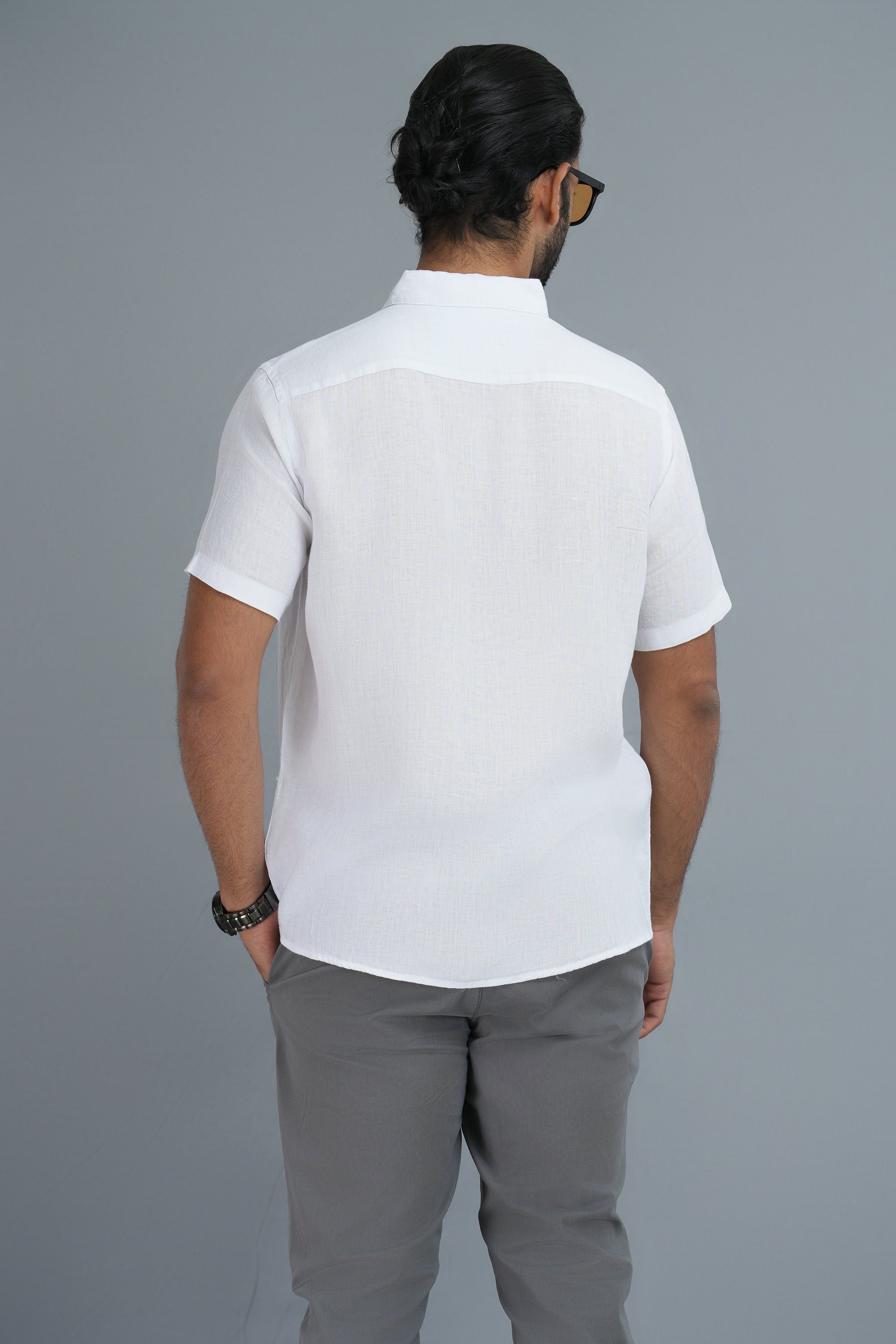 Premium 100% Linen White Shirt
