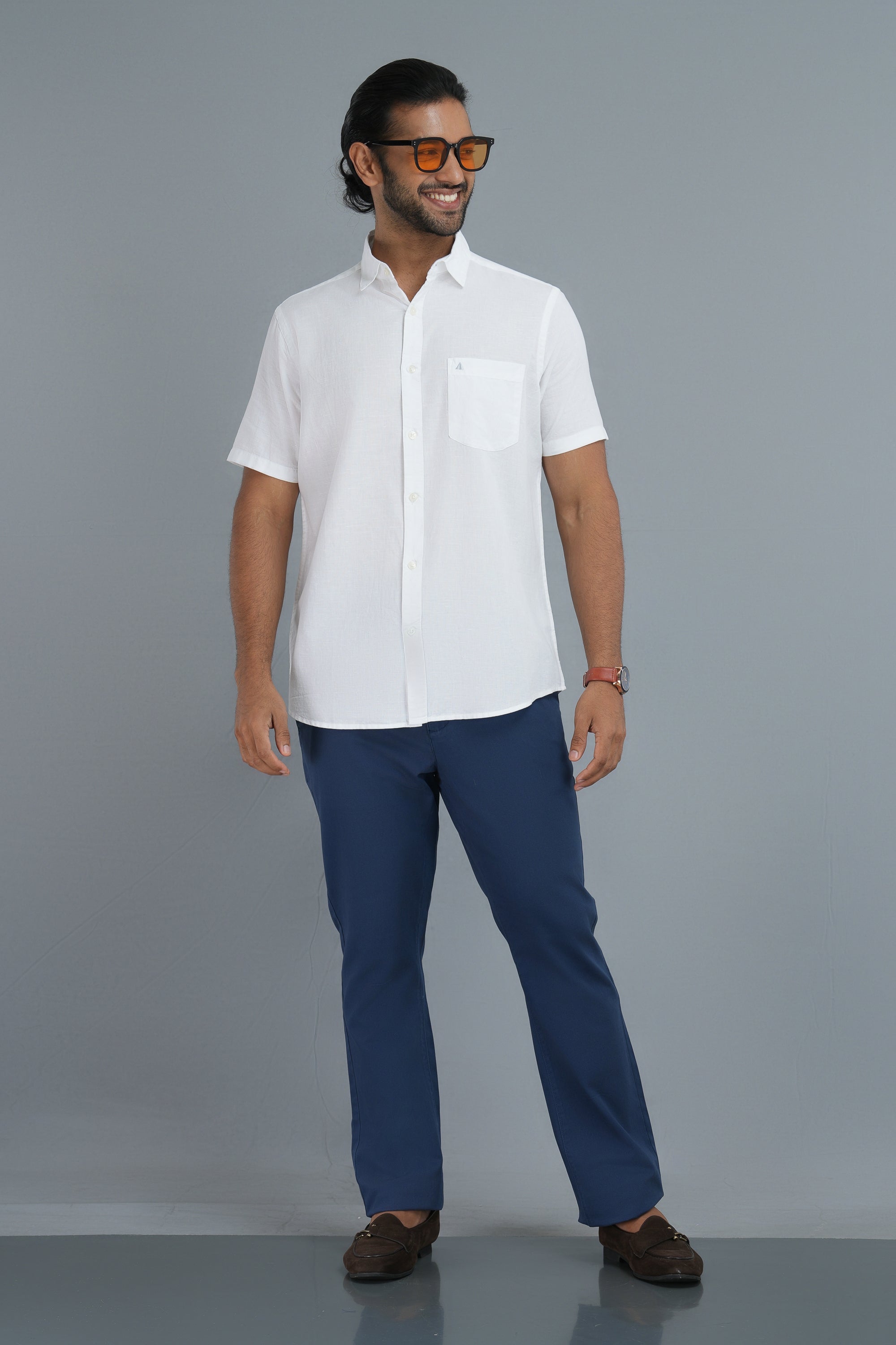 Linen Cotton Shirt - White
