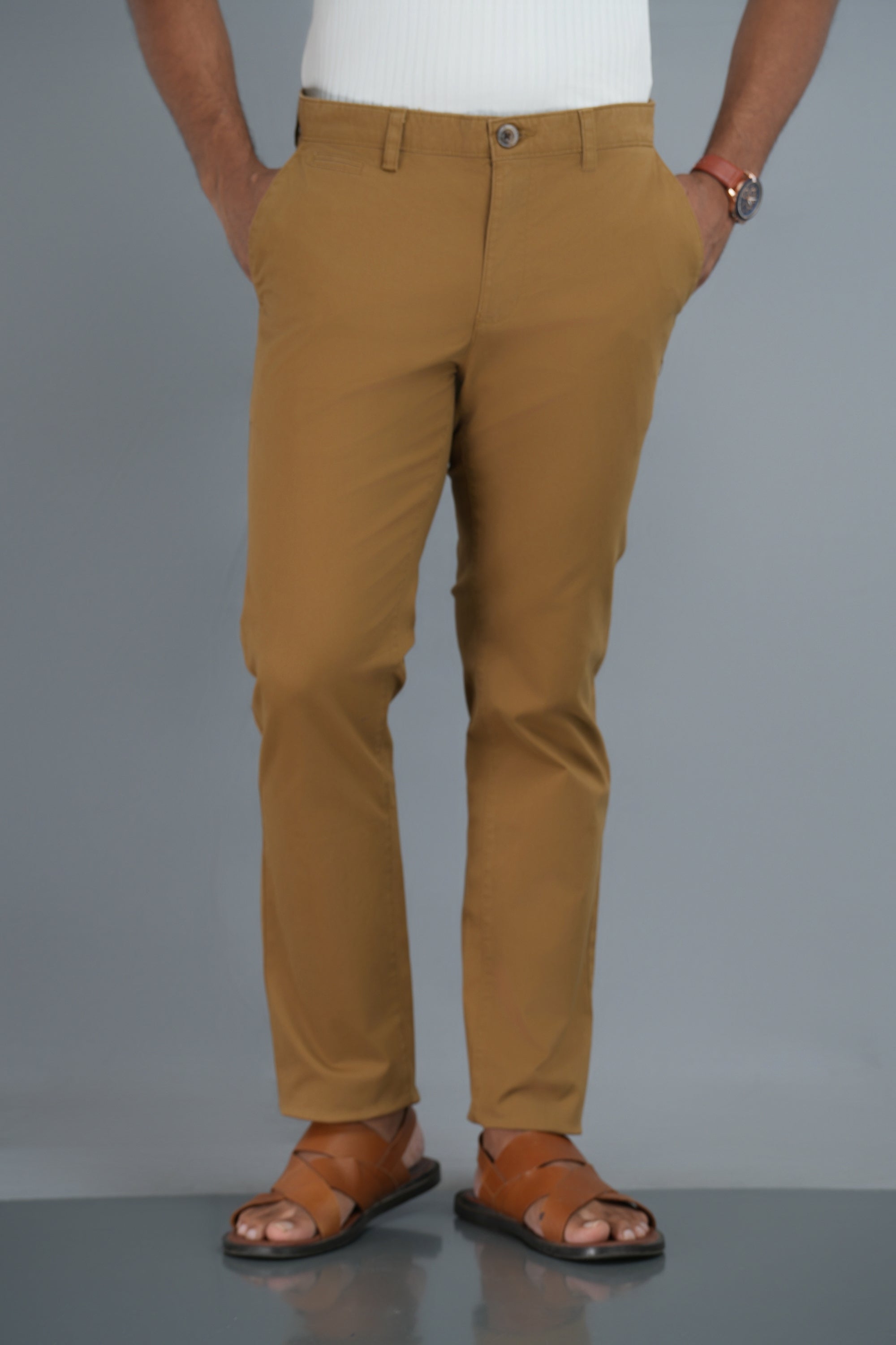 Ashton Twill Chinos - Khaki