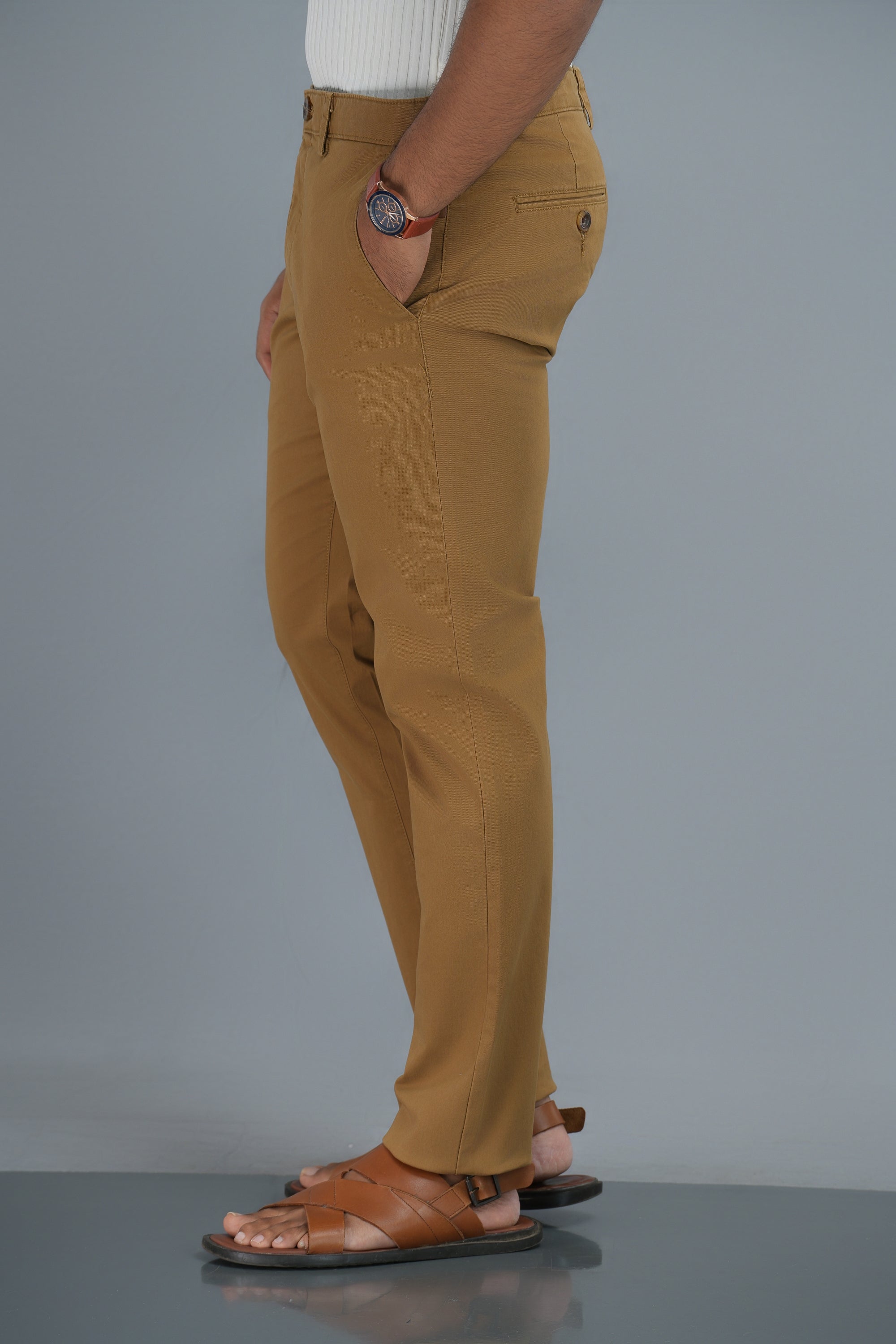 Ashton Twill Chinos - Khaki