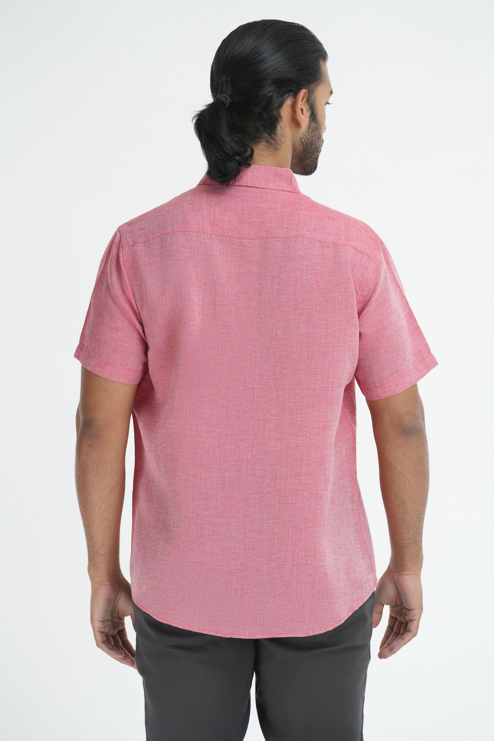 Linen Cotton Chambray - Pink