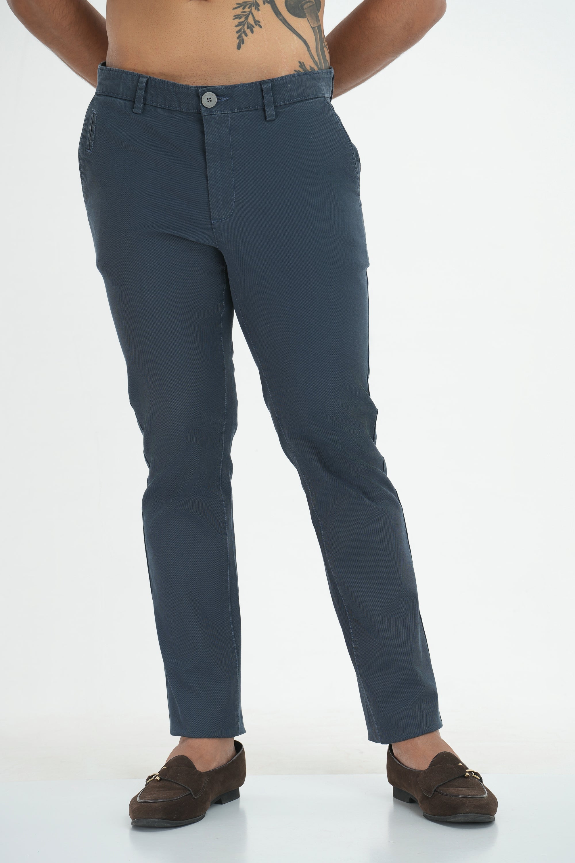 Horizon Over-dyed Chinos - Navy