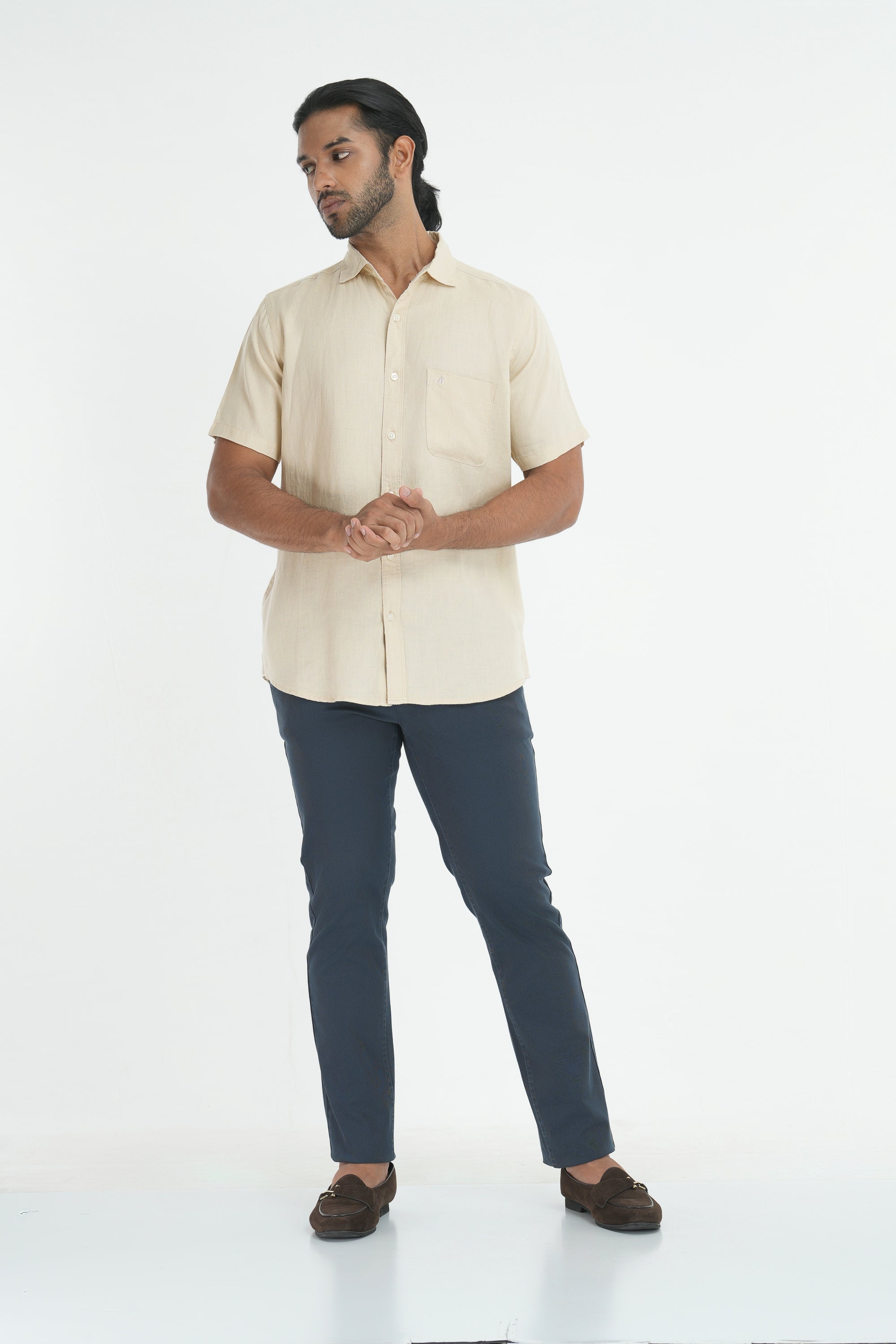 100% Hemp Shirt - Beige