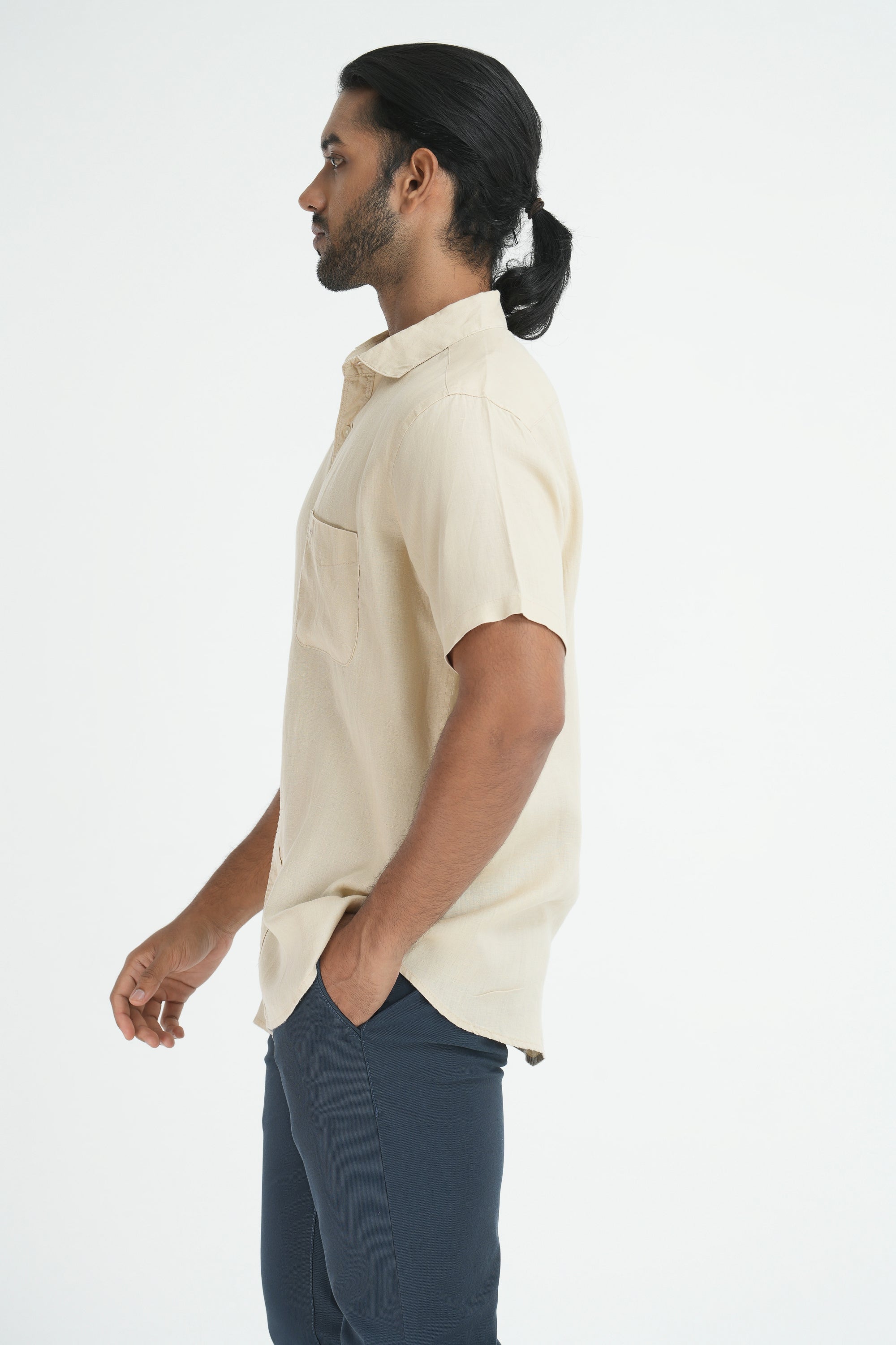 100% Hemp Shirt - Beige