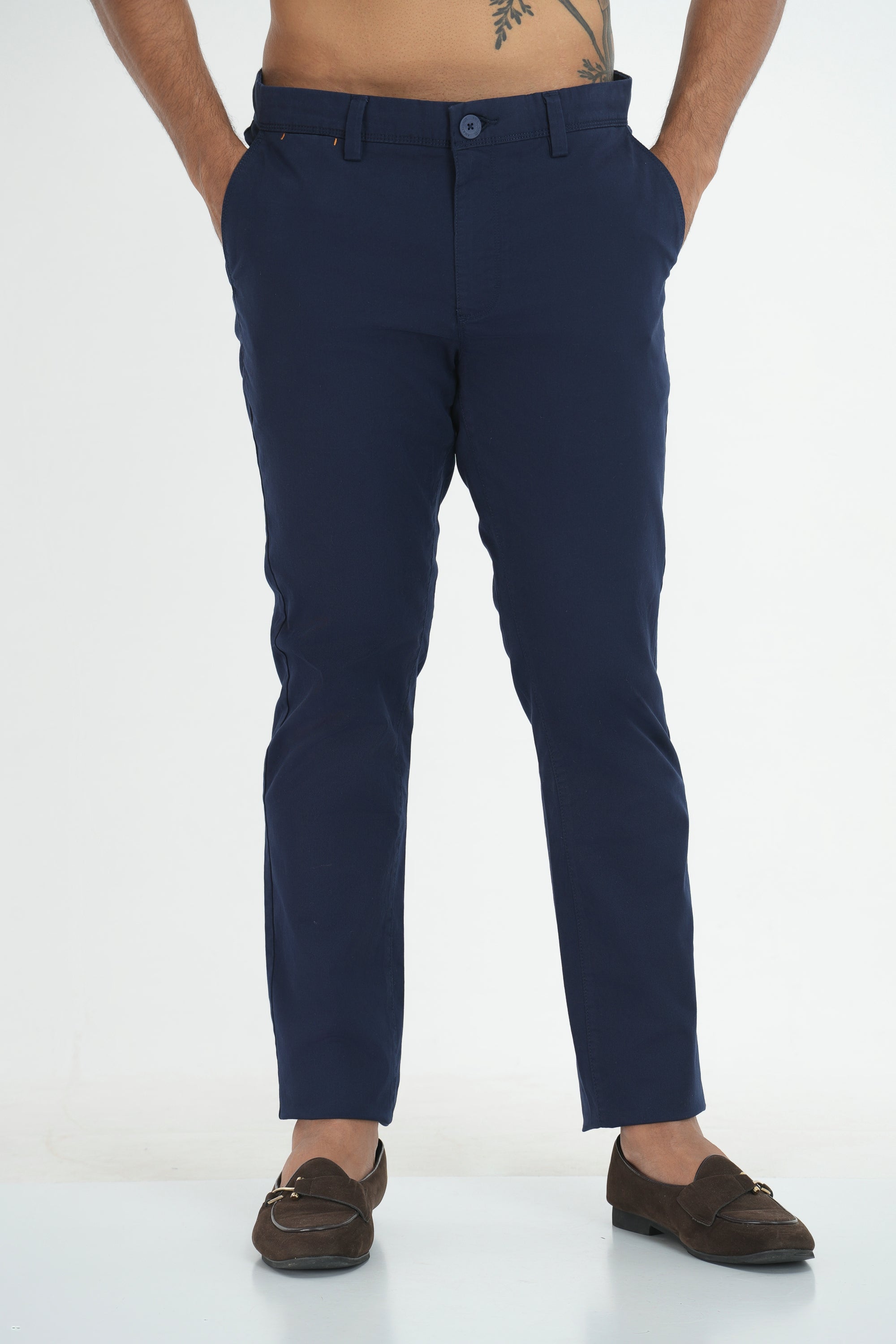 Ashton Twill Trousers - Navy