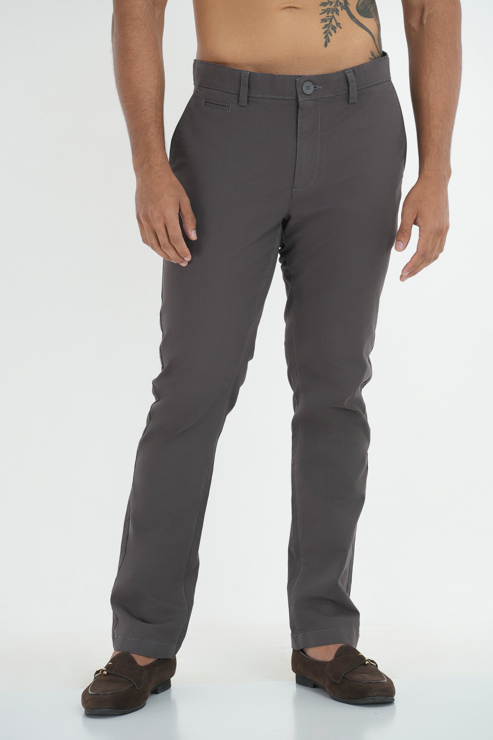 Ashton Twill Chino - Dark Grey