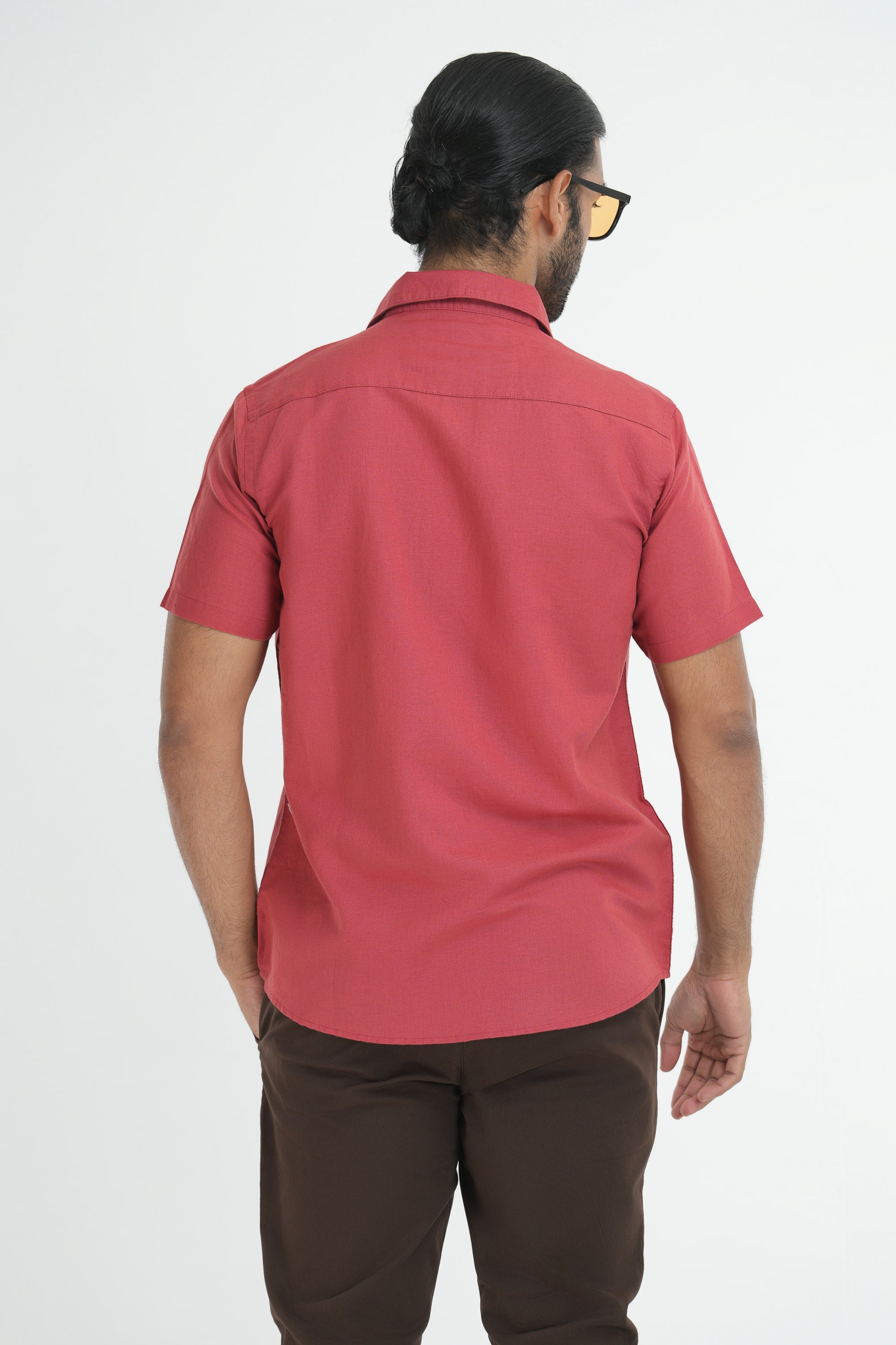 Linen Cotton Shirt - Pink
