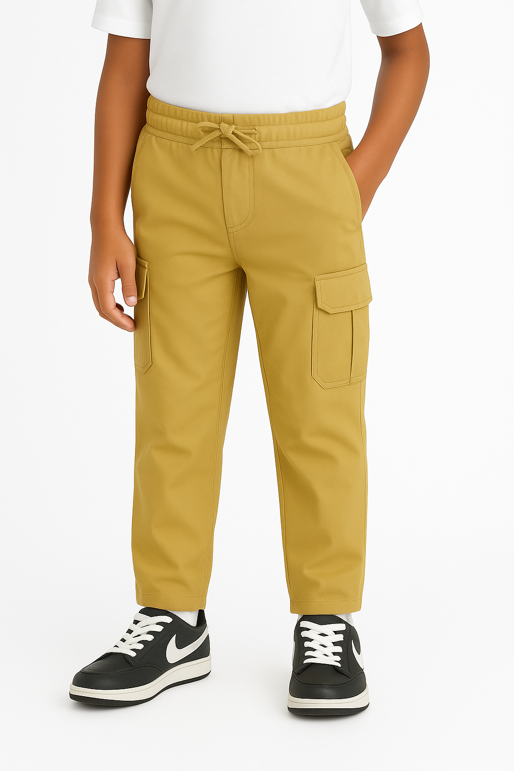 Kids' Cargo Twill Essential Pant – Khaki | AnationZ Junior