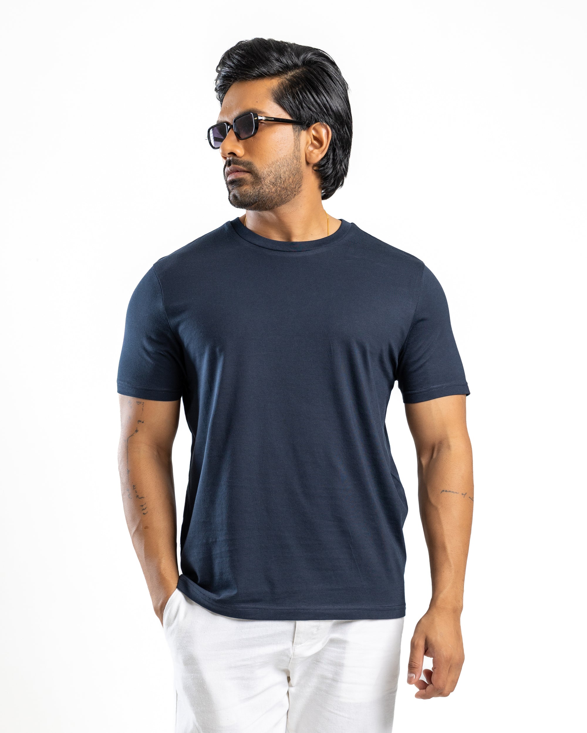 Supima 100% Cotton Regular T-Shirt Deep Ocean Navy