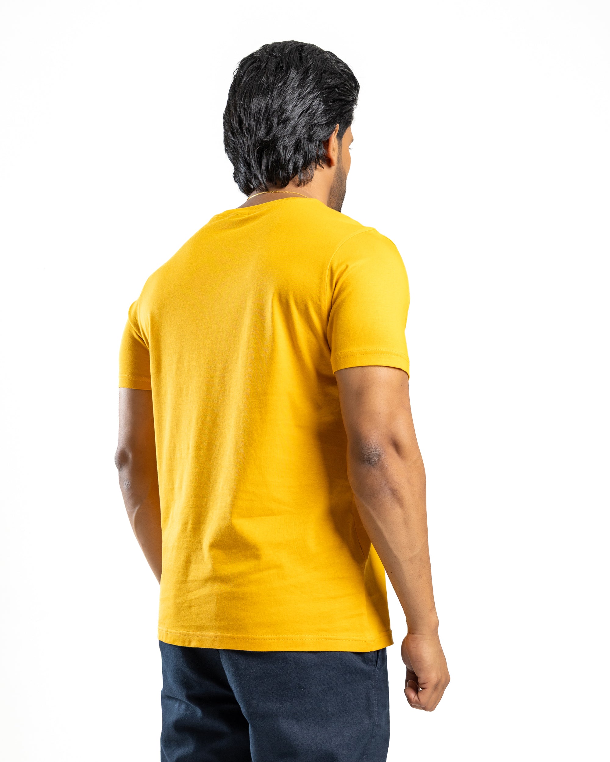 AnationZ Supima Cotton Tee - Mustard Sri Lanka
