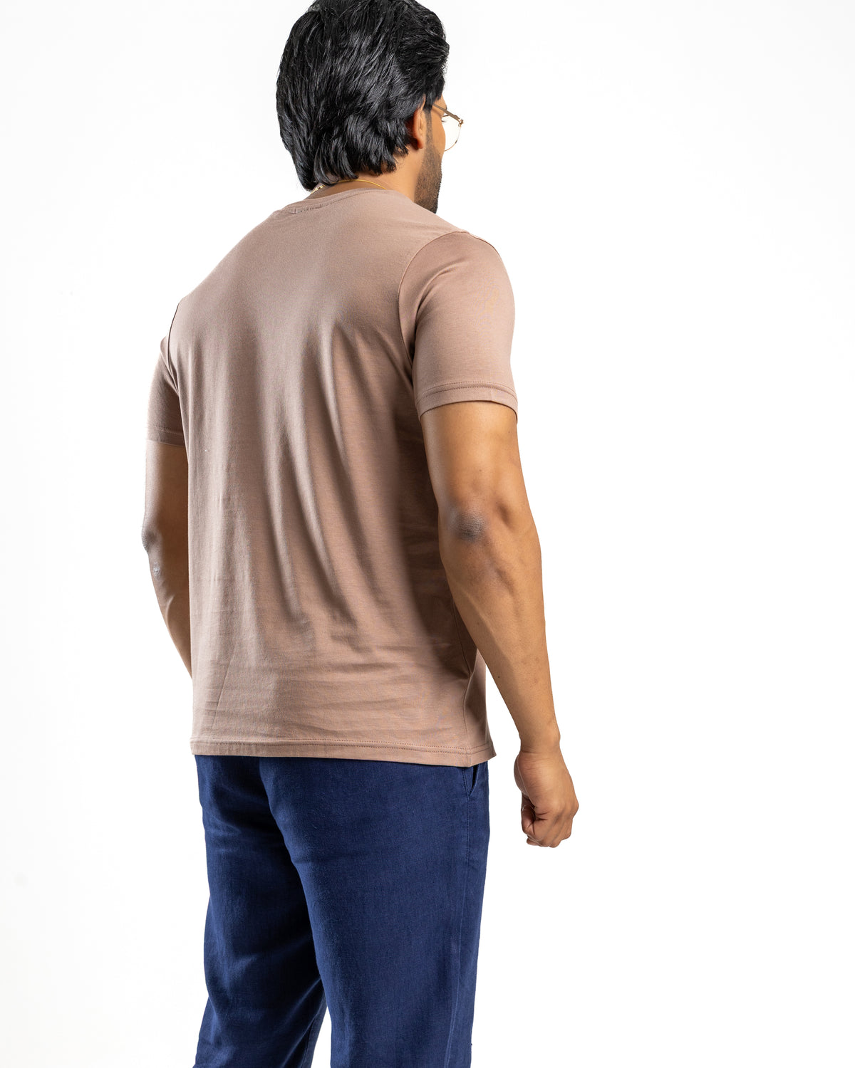 Supima Cotton Crew Neck Tee | Warm Tobacco