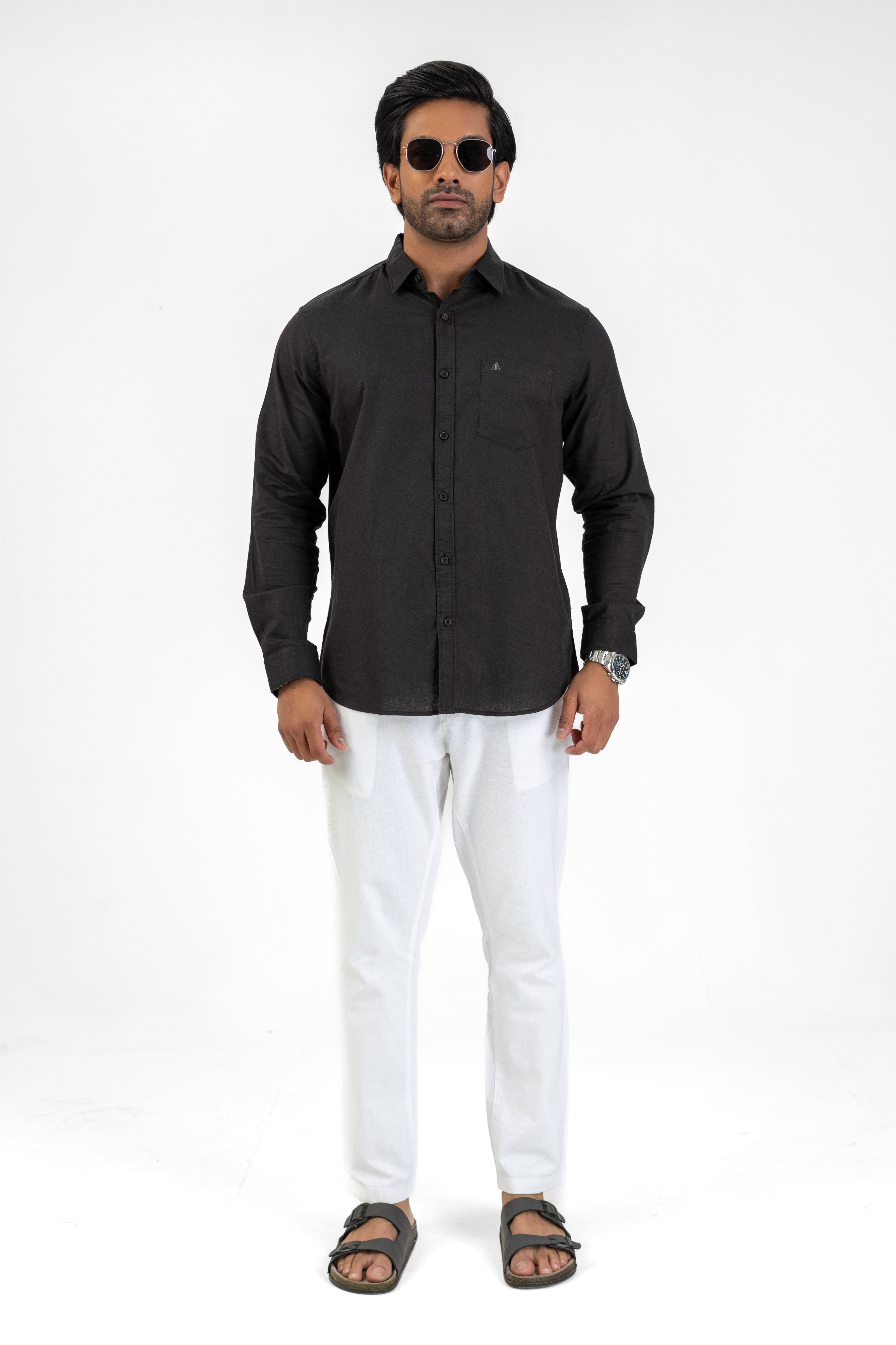 AnationZ Heritage Linen Long Sleeve Shirt - Sri Lanka