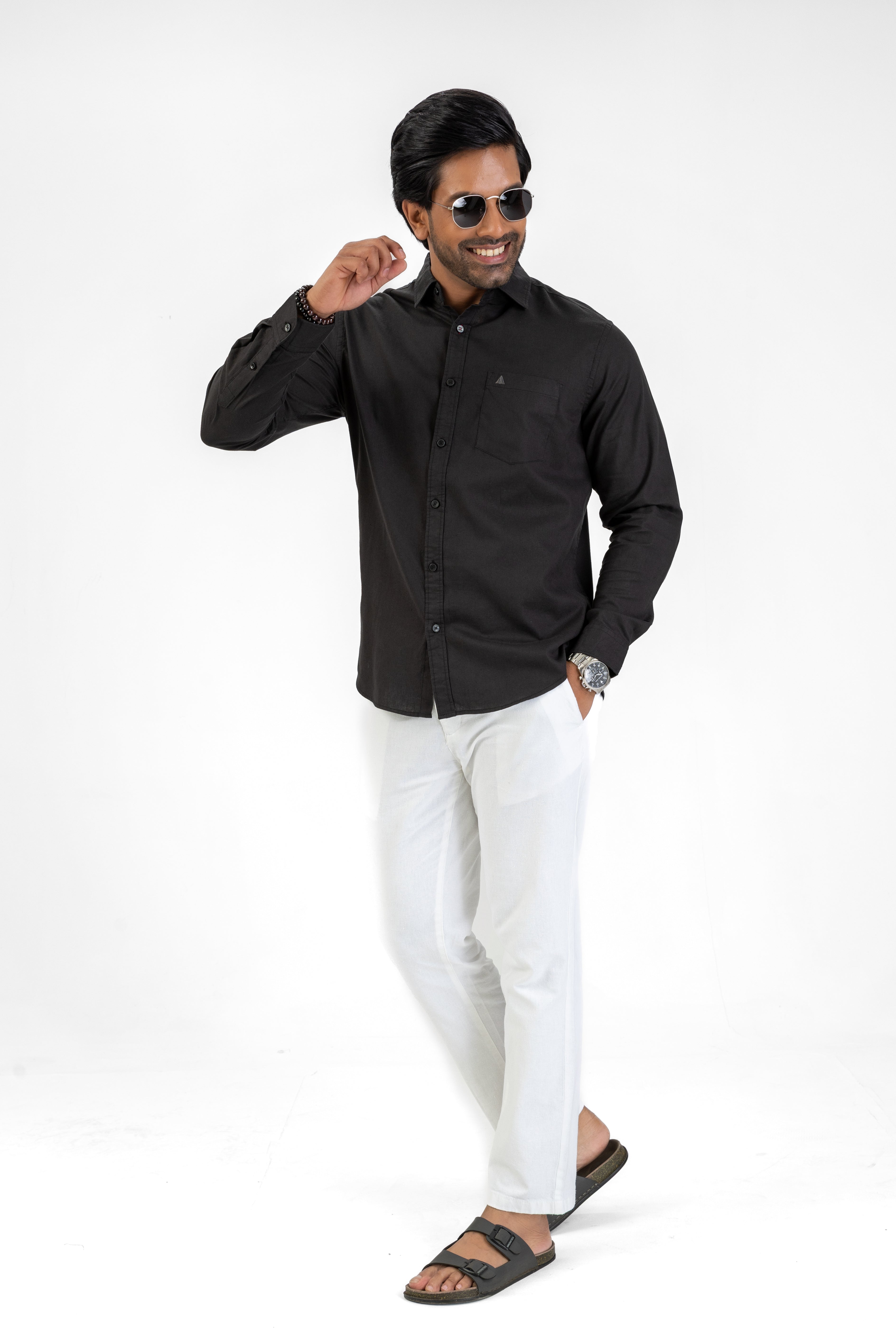 AnationZ Heritage Linen Long Sleeve Shirt - Sri Lanka