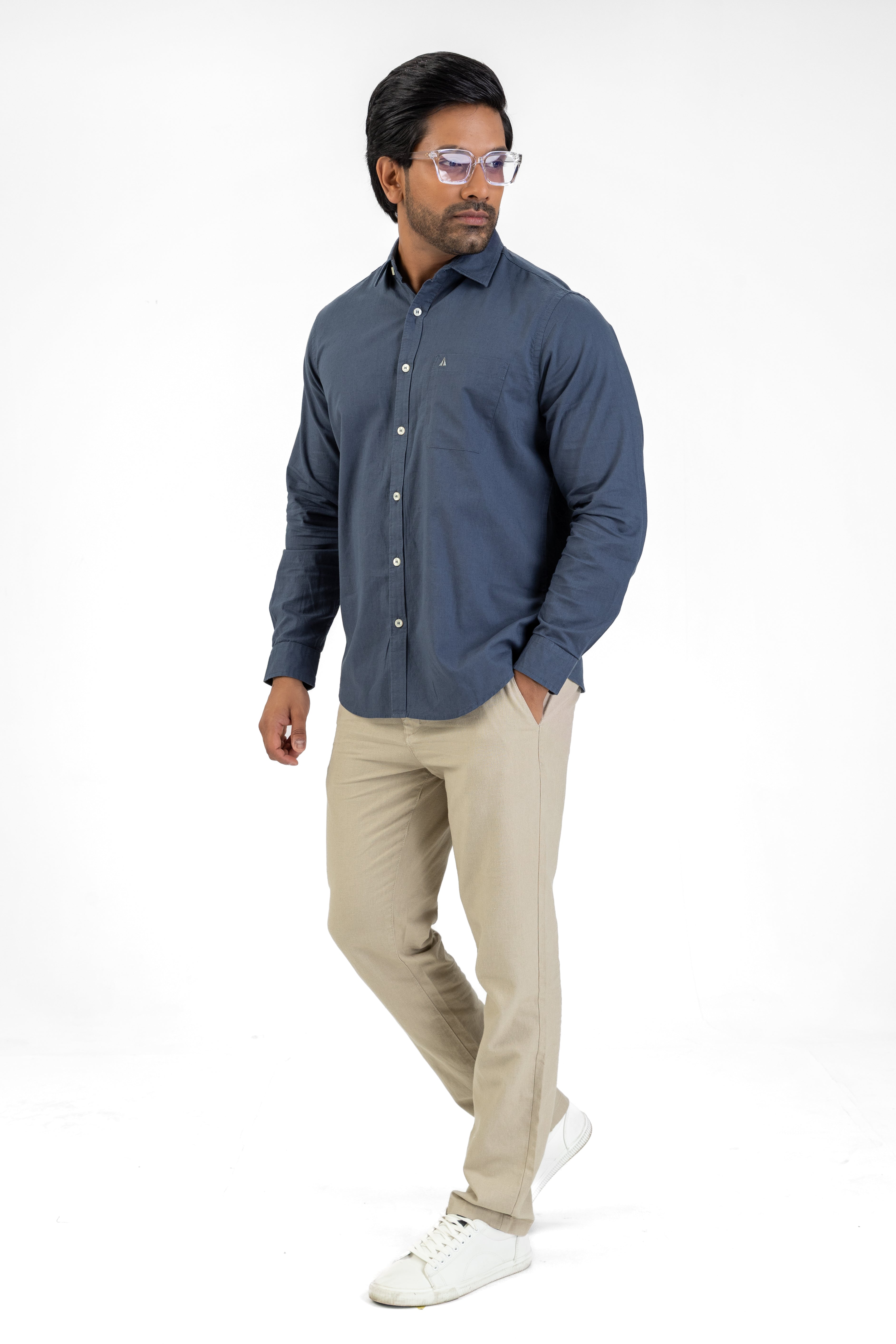 AnationZ Heritage Linen Long Sleeve Shirt - Sri Lanka