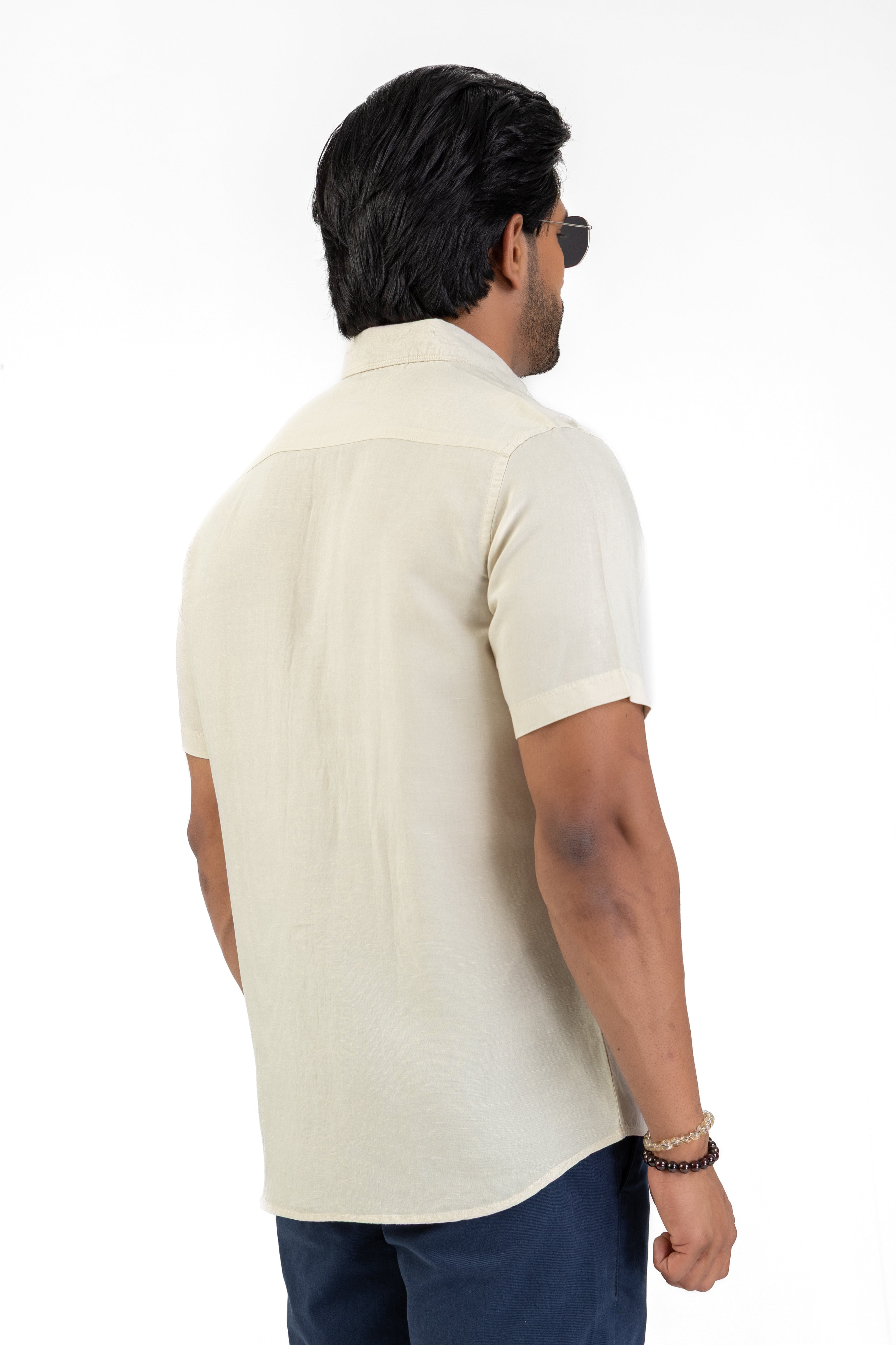 Excel Linen Short Sleeve Shirt – Cream