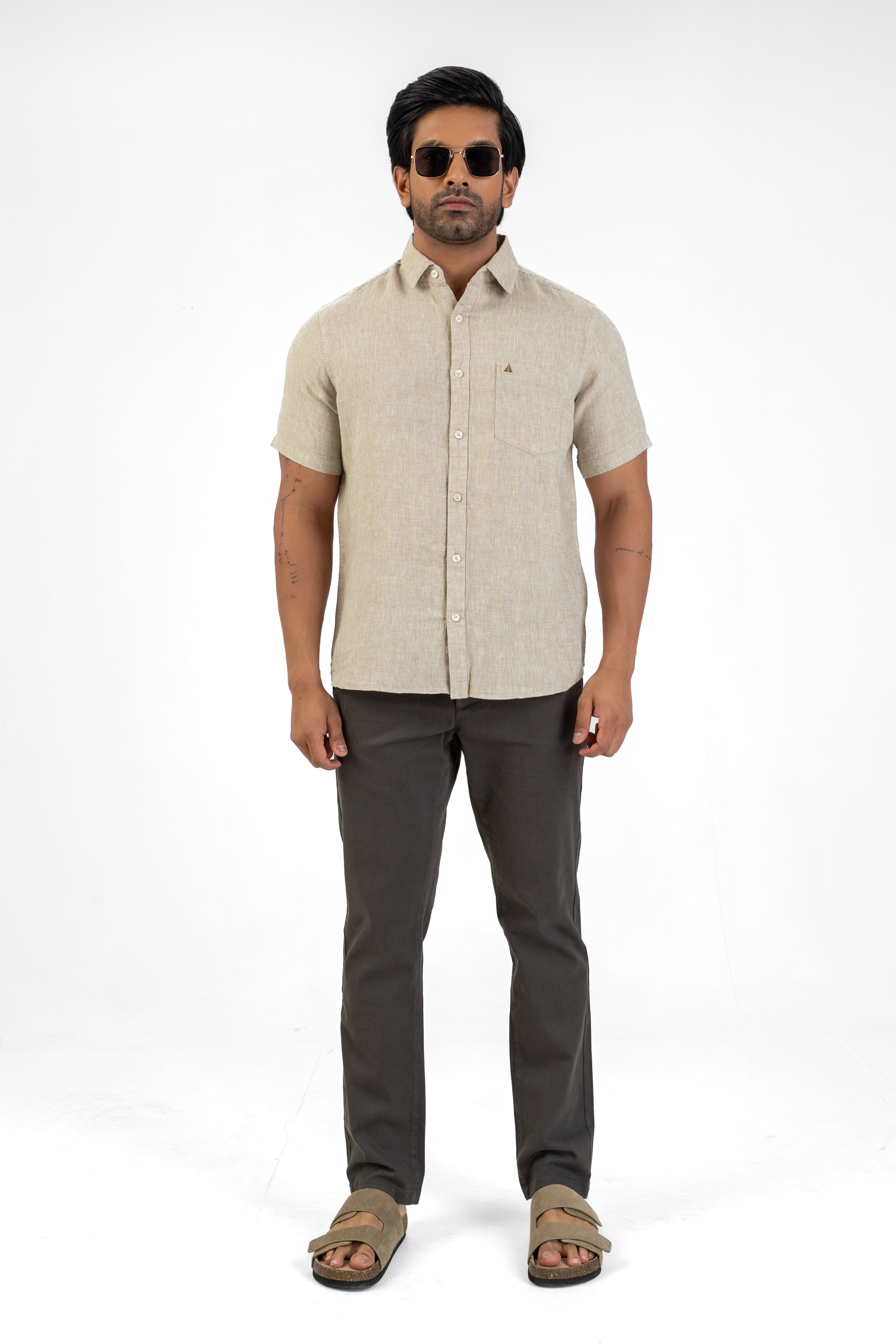 AnationZ Luxe Linen Short Sleeve Shirt - Sri Lanka